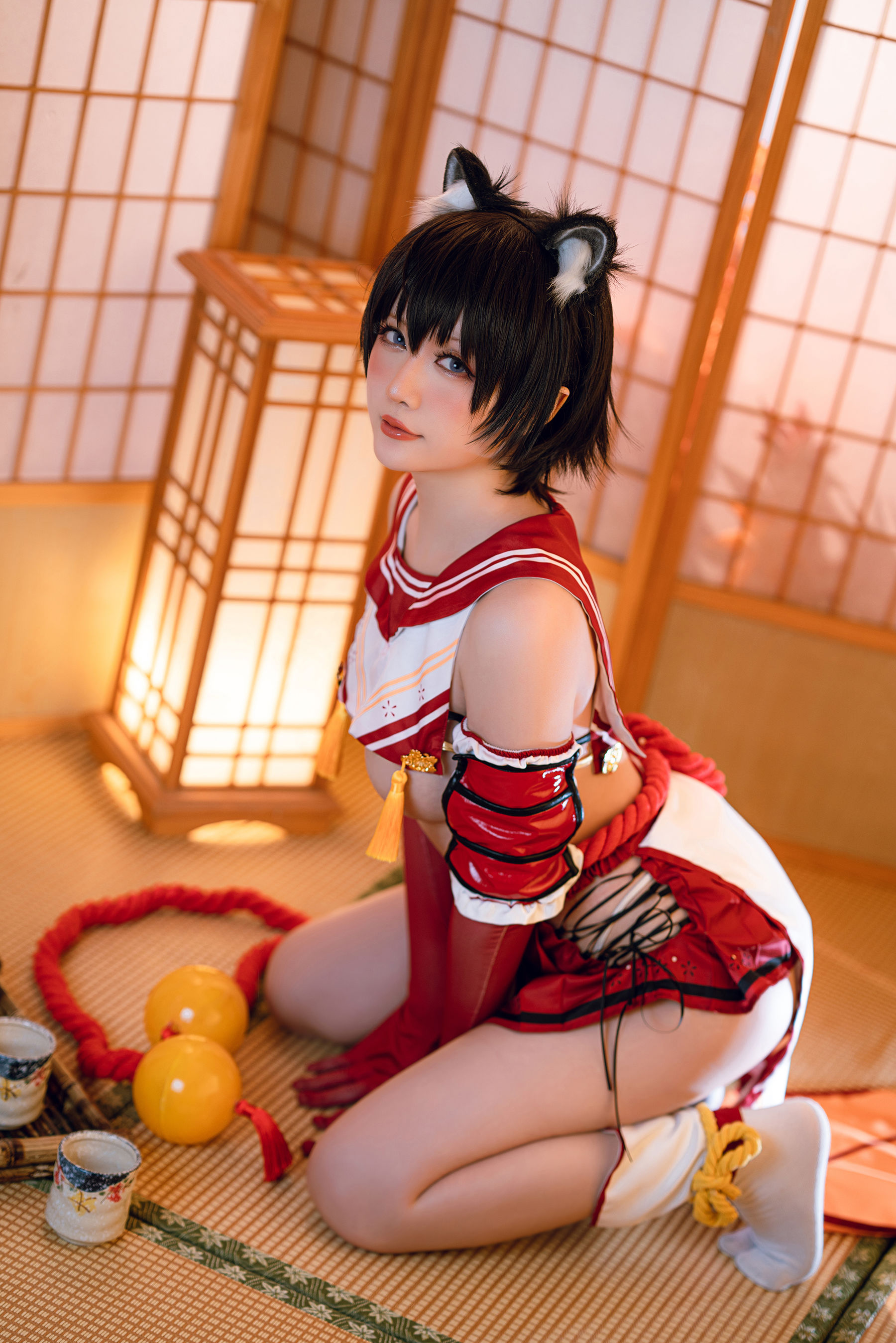 Coser小姐姐星之迟迟 – 春日椿 Cosplay-第3张