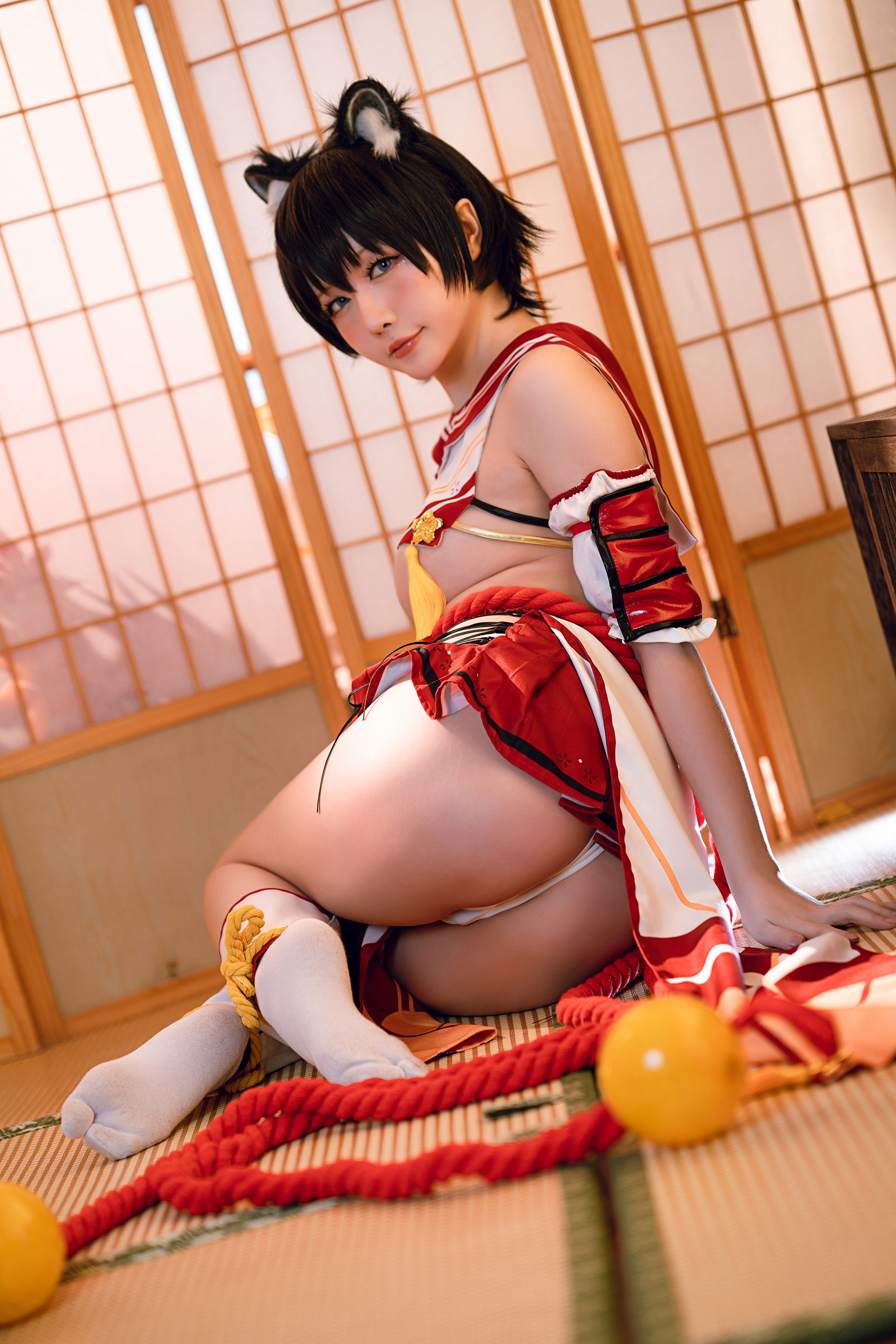 Coser小姐姐星之迟迟 – 春日椿 Cosplay-第15张