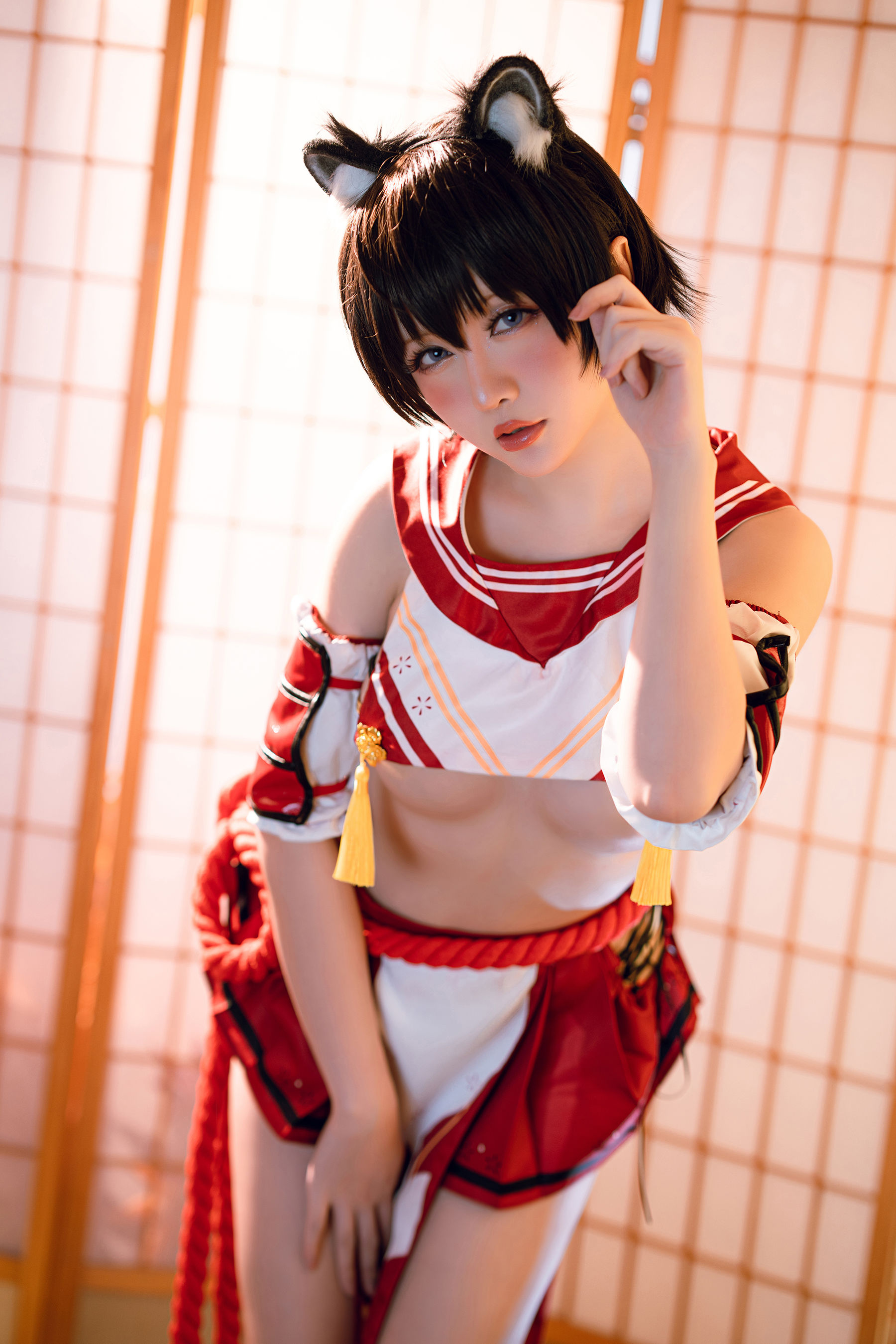 Coser小姐姐星之迟迟 – 春日椿 Cosplay-第28张