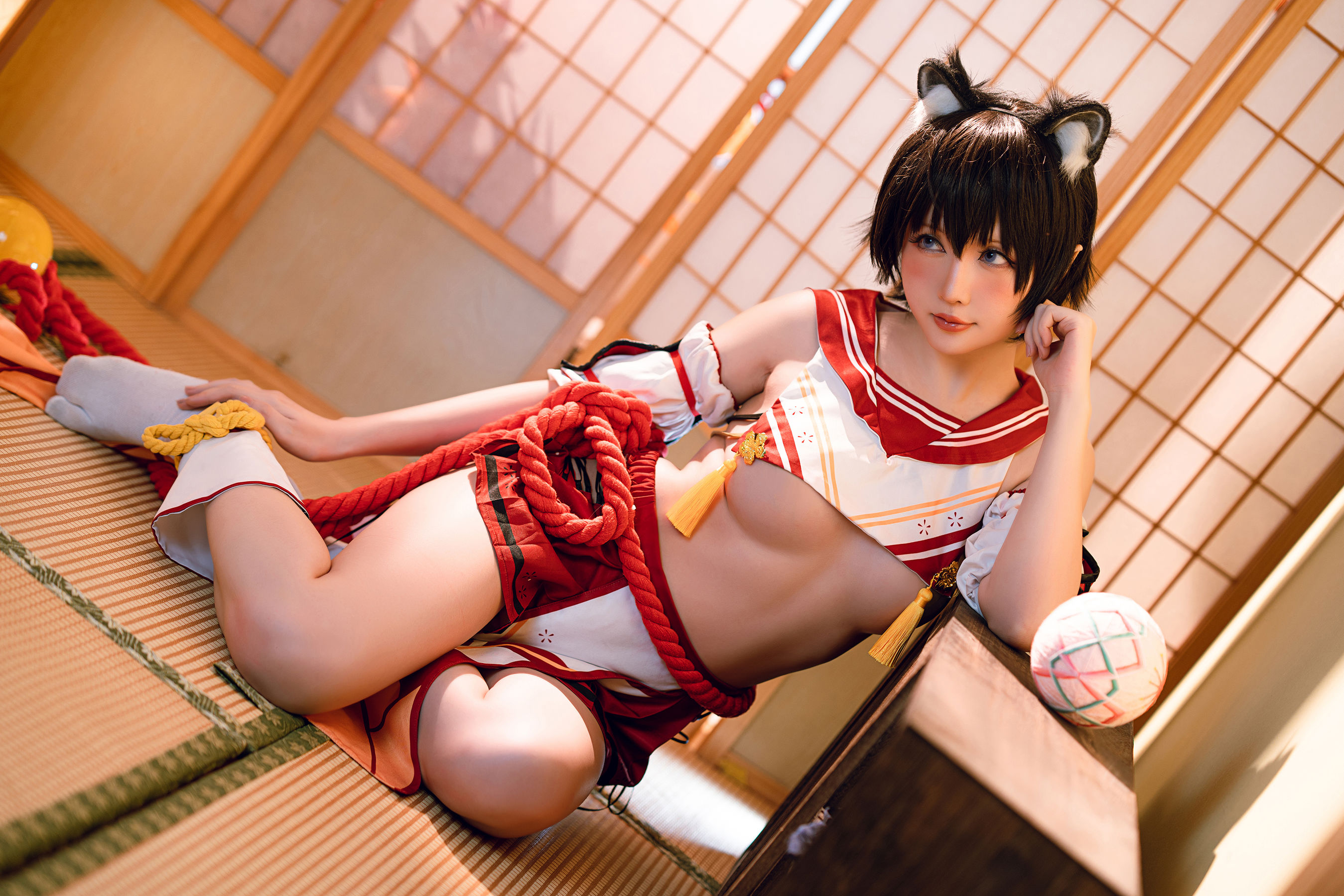 Coser小姐姐星之迟迟 – 春日椿 Cosplay-第25张
