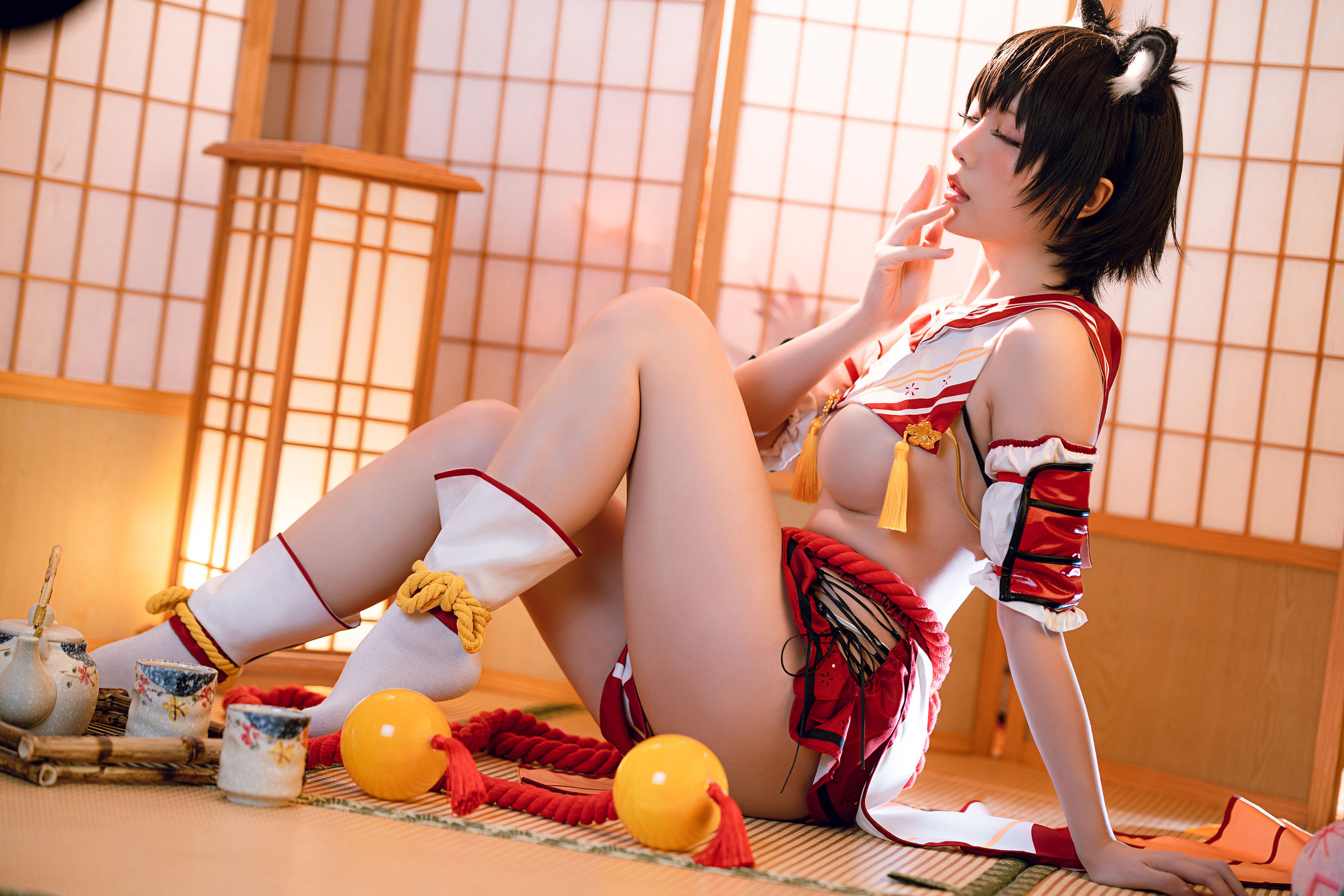 Coser小姐姐星之迟迟 – 春日椿 Cosplay-第8张