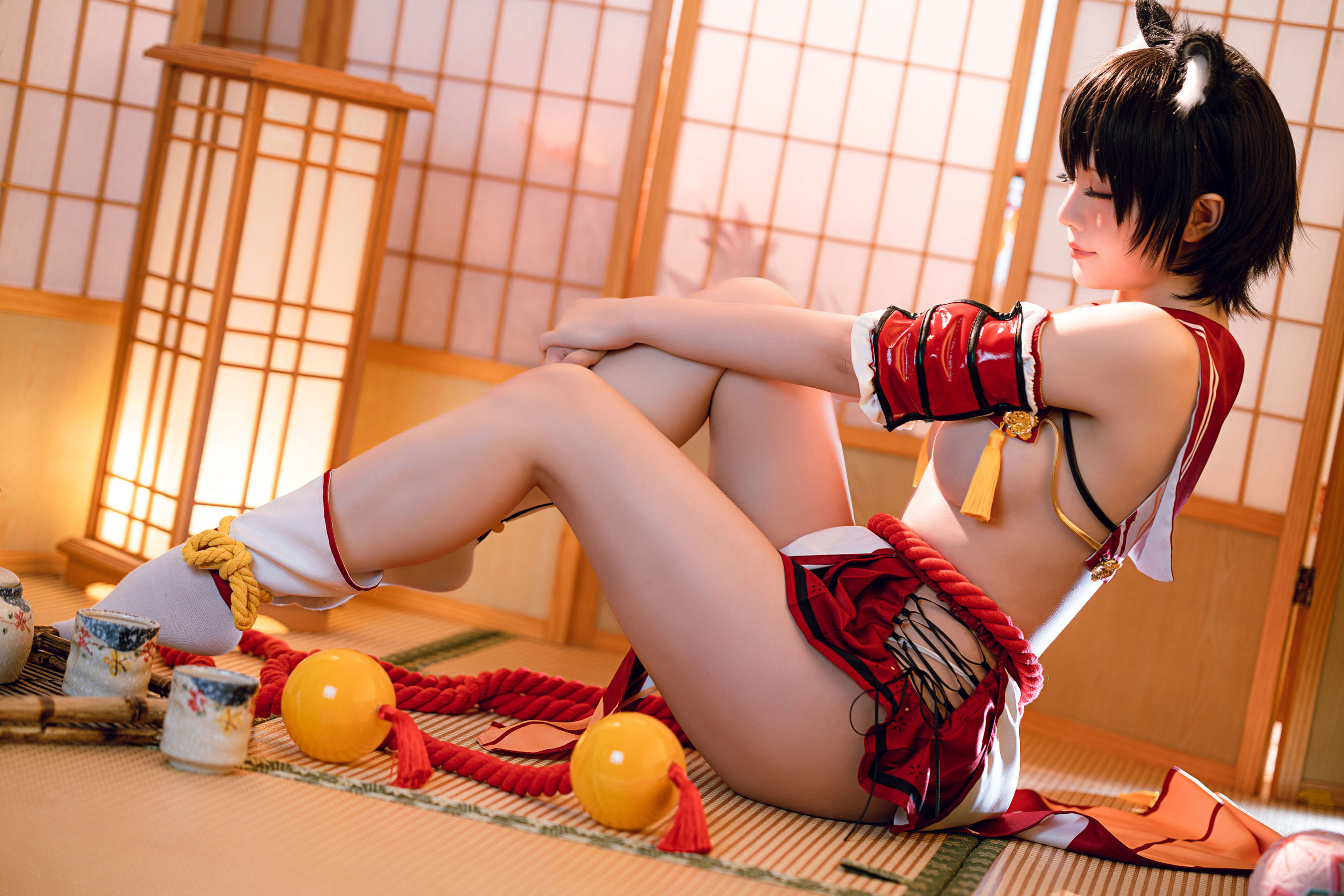 Coser小姐姐星之迟迟 – 春日椿 Cosplay-第11张