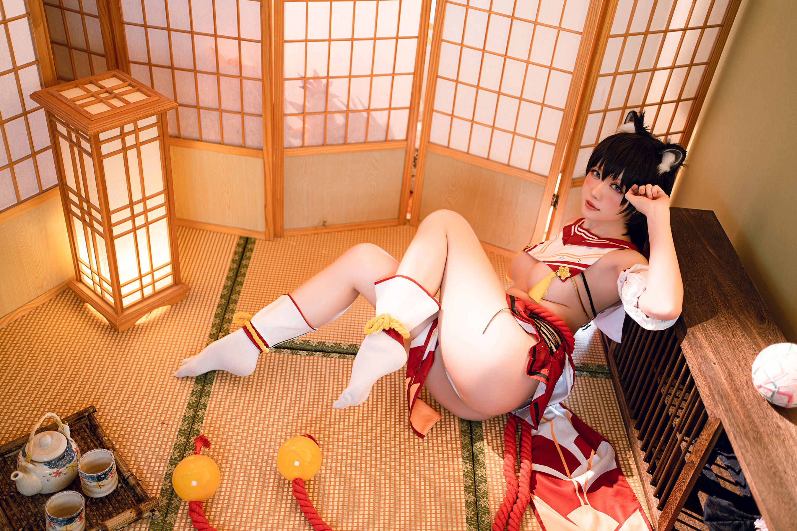 Coser小姐姐星之迟迟 – 春日椿 Cosplay-第14张