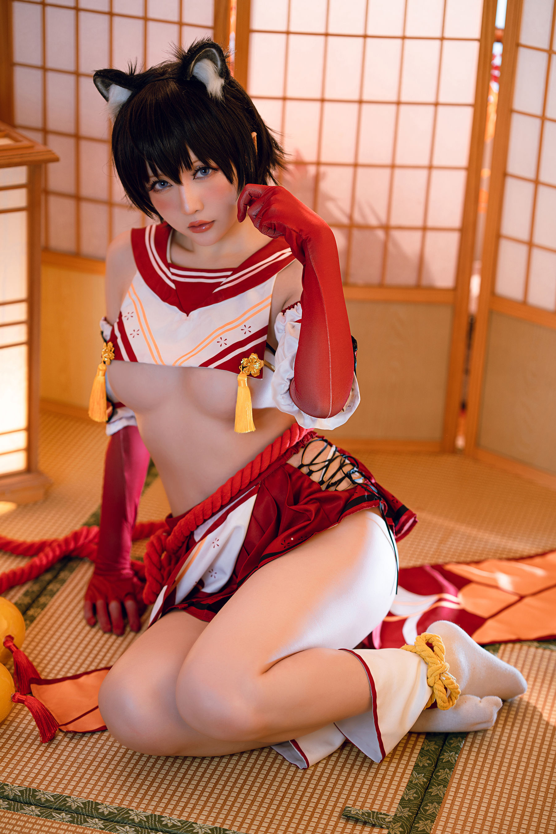 Coser小姐姐星之迟迟 – 春日椿 Cosplay-第34张