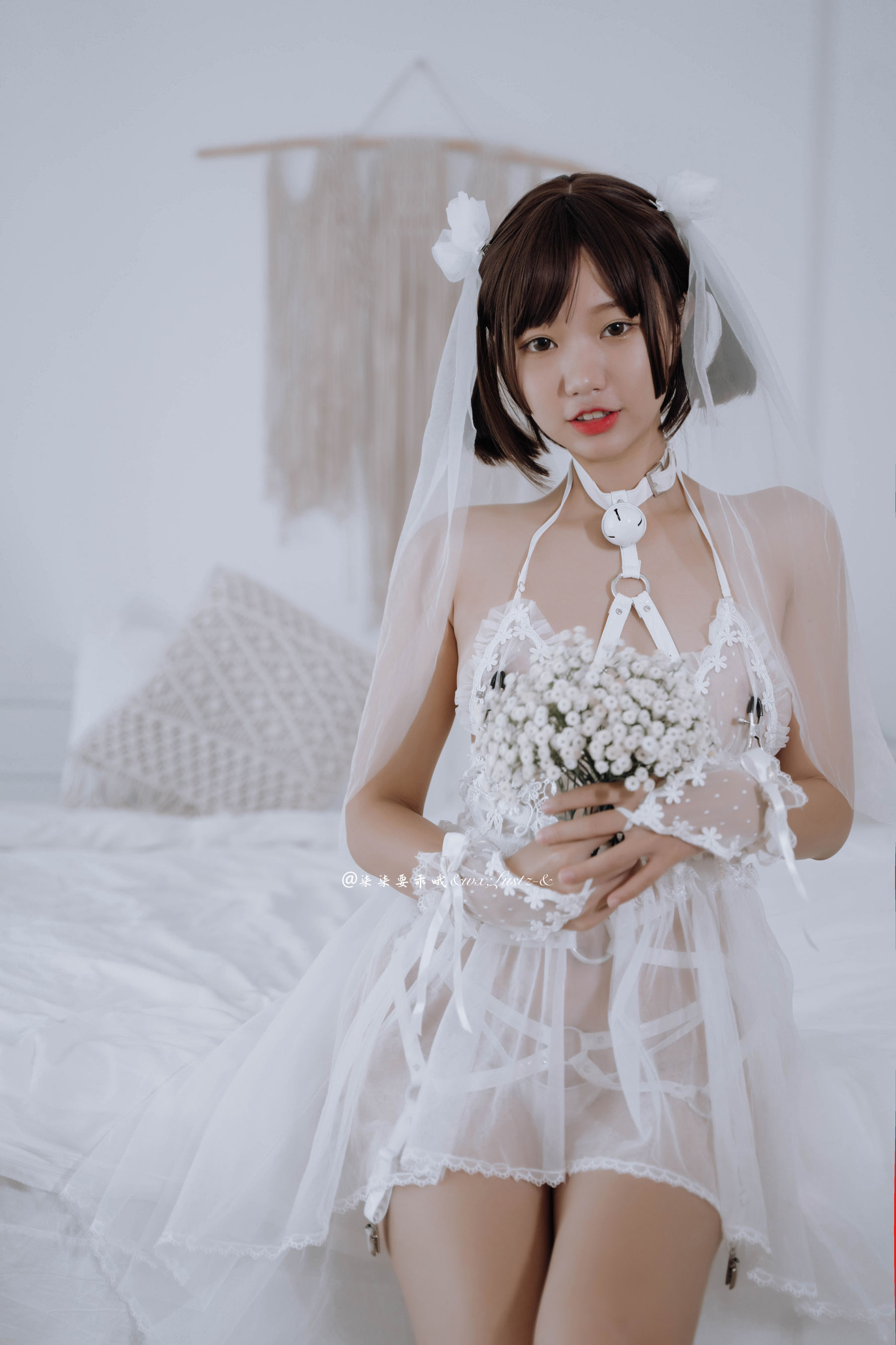 动漫博主柒柒要乖哦 – 婚纱 Cosplay-第7张