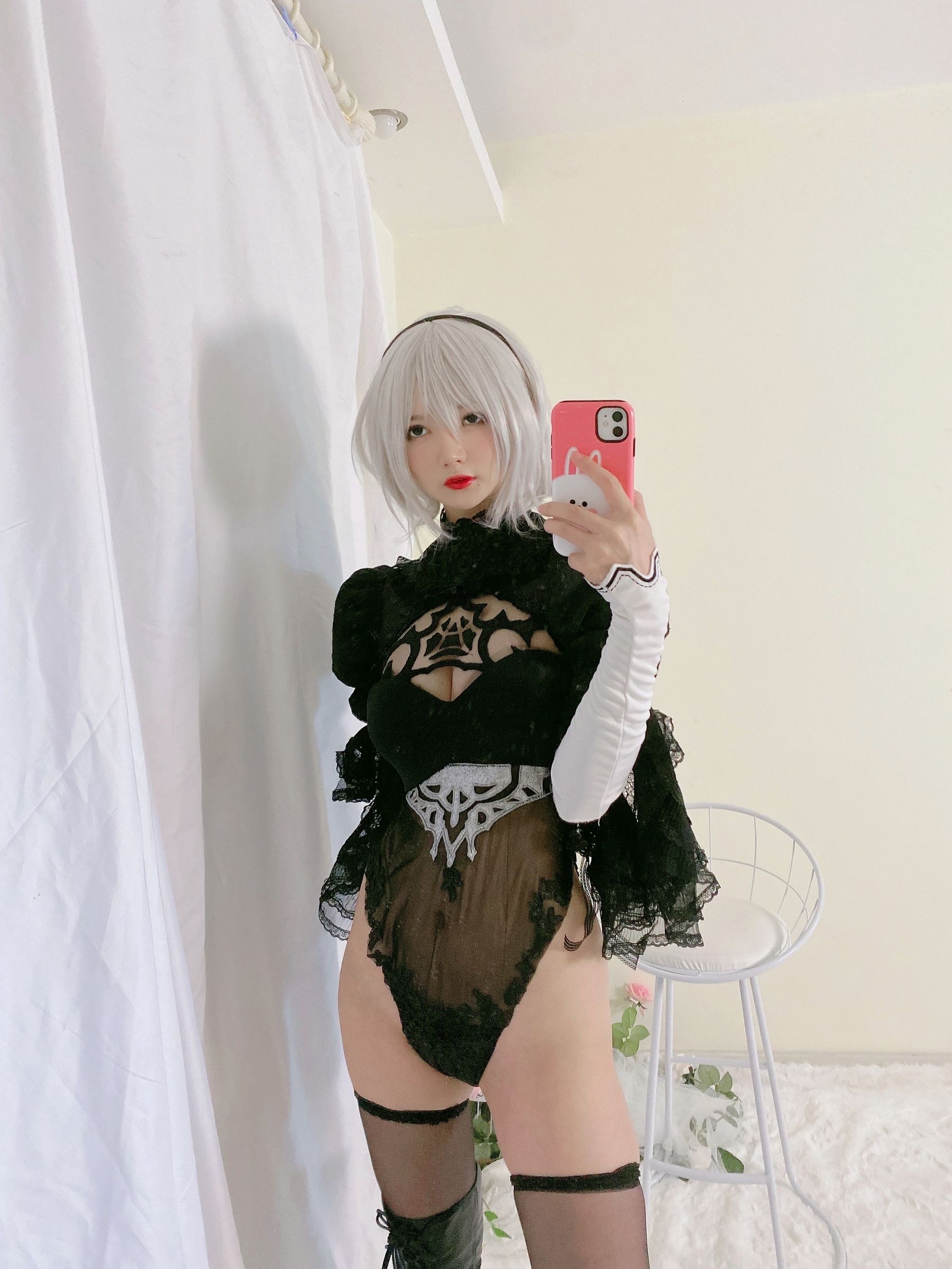 51酱 – 2B黑婚纱 Cosplay-第1张