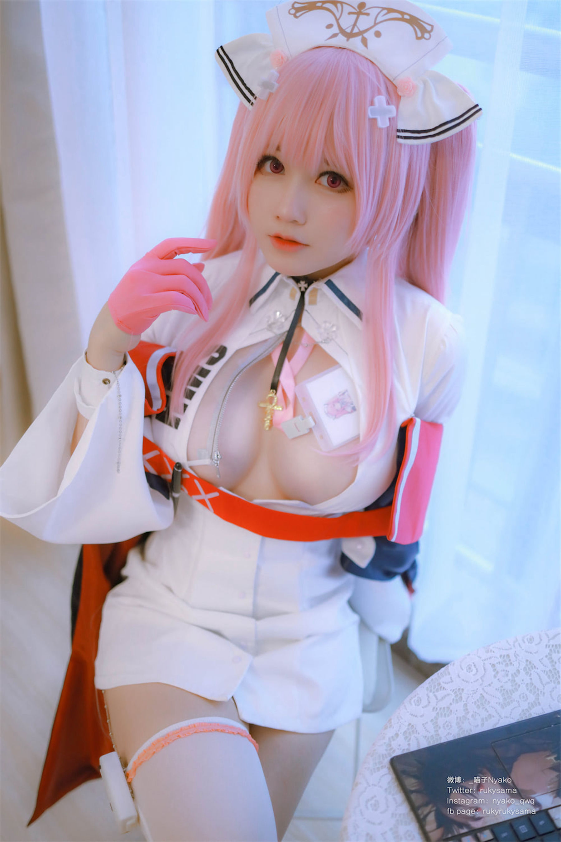 萌妹子Nyako喵子 – 英仙座护士 Cosplay-第13张