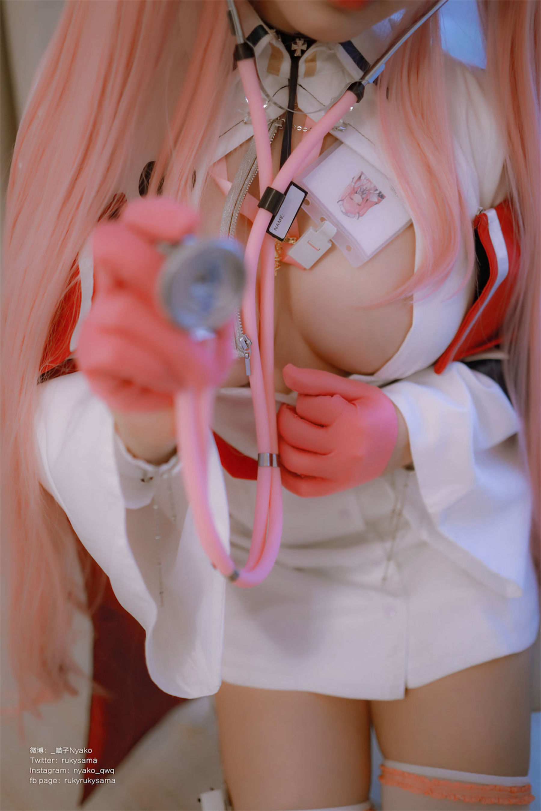 萌妹子Nyako喵子 – 英仙座护士 Cosplay-第46张