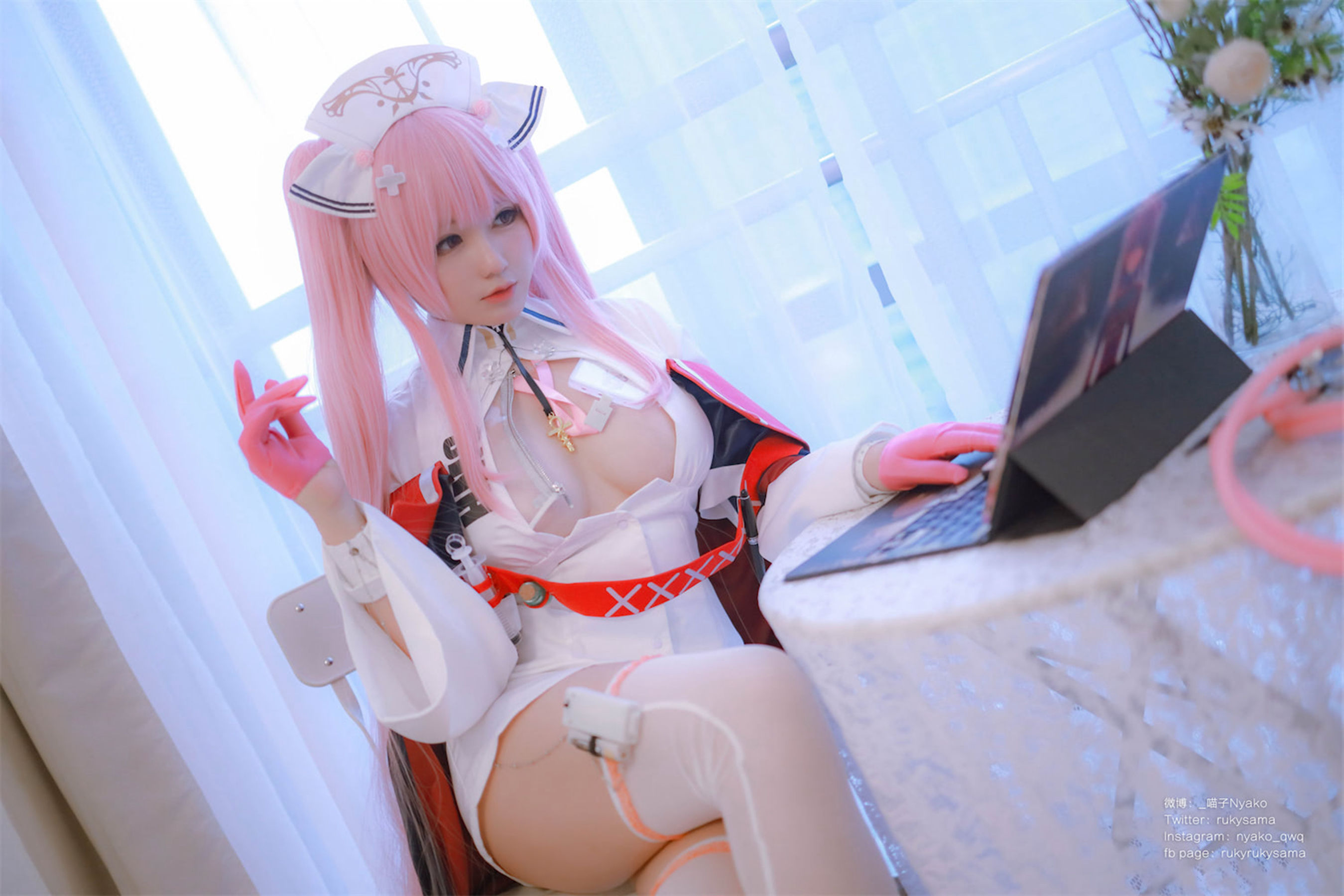 萌妹子Nyako喵子 – 英仙座护士 Cosplay-第6张