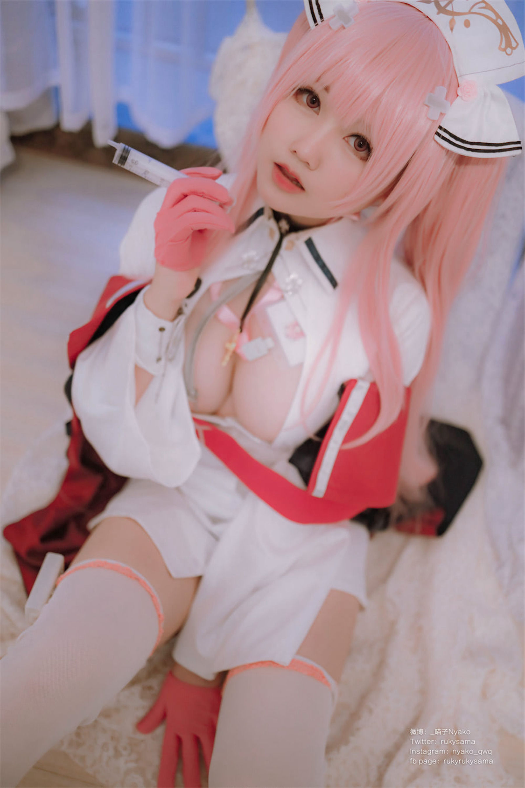 萌妹子Nyako喵子 – 英仙座护士 Cosplay-第54张