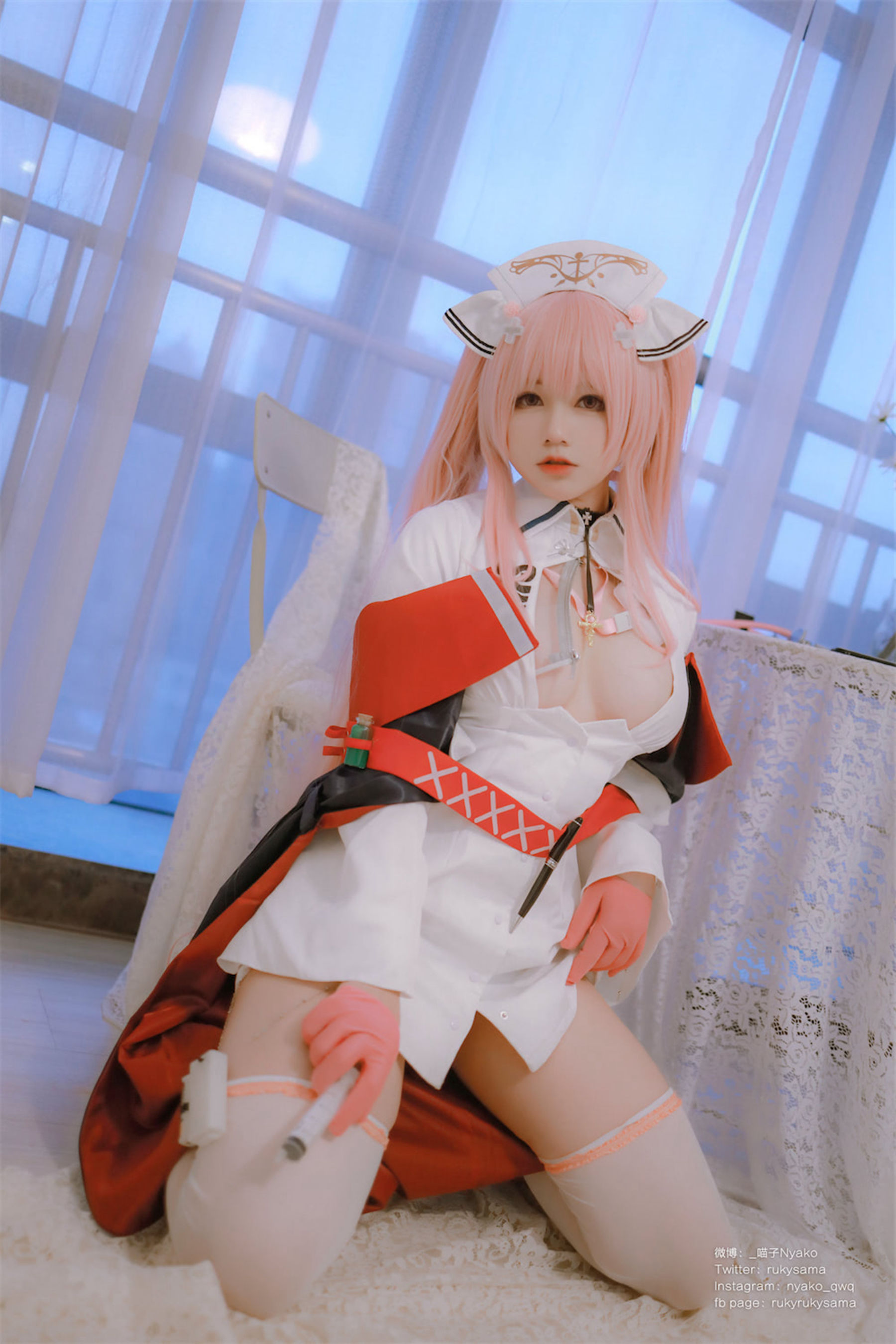 萌妹子Nyako喵子 – 英仙座护士 Cosplay-第59张