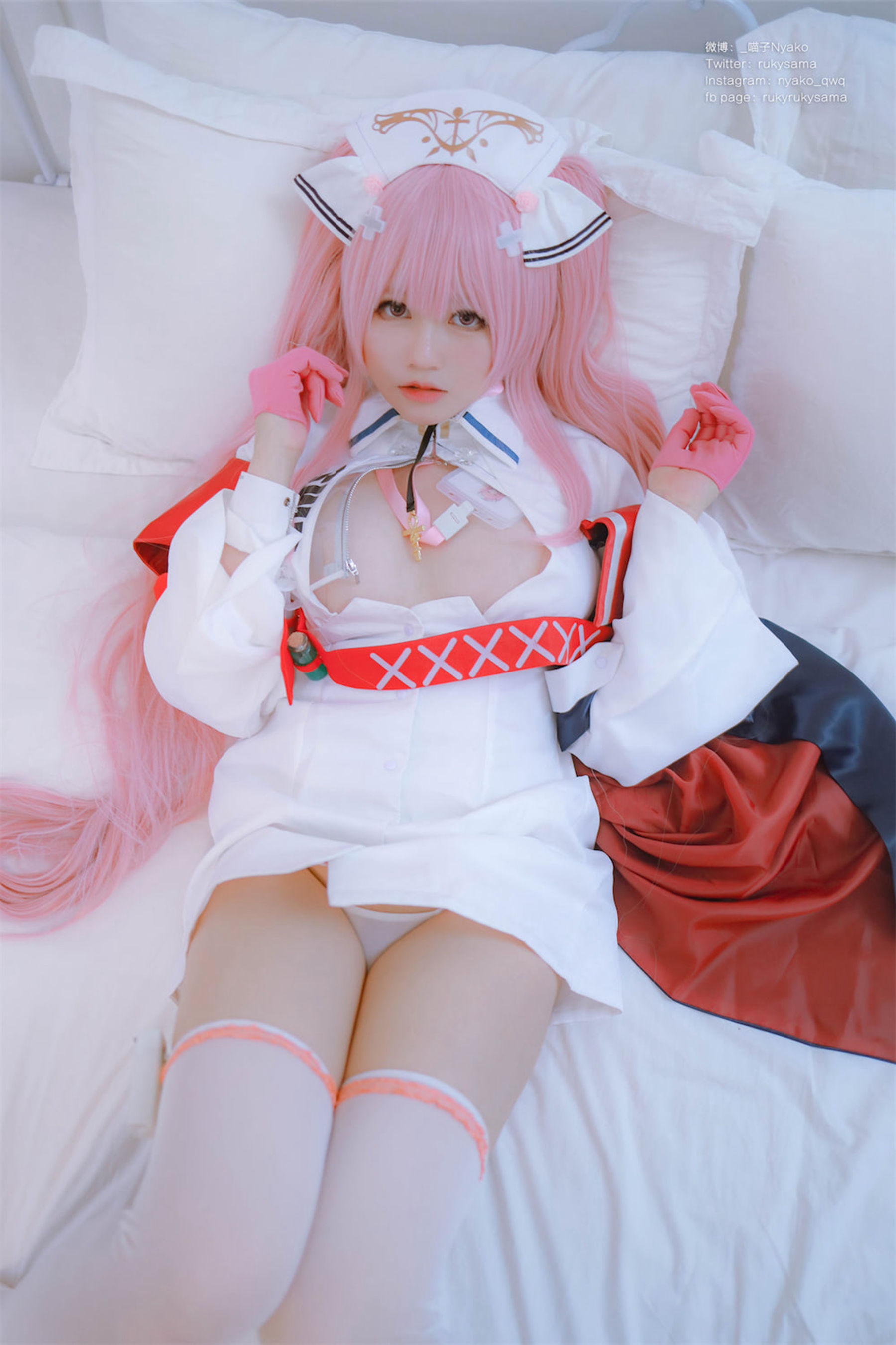 萌妹子Nyako喵子 – 英仙座护士 Cosplay-第9张