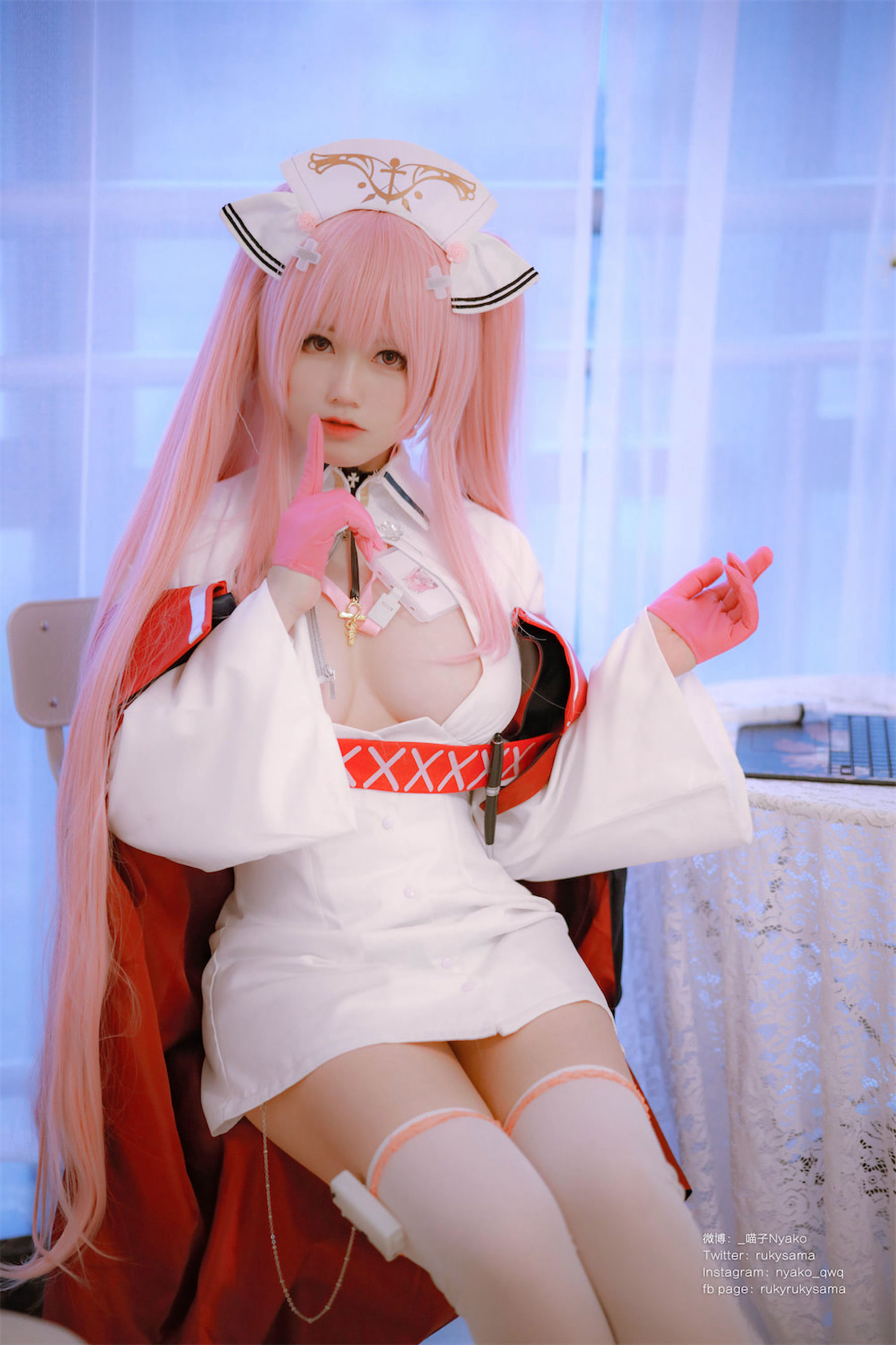 萌妹子Nyako喵子 – 英仙座护士 Cosplay-第42张