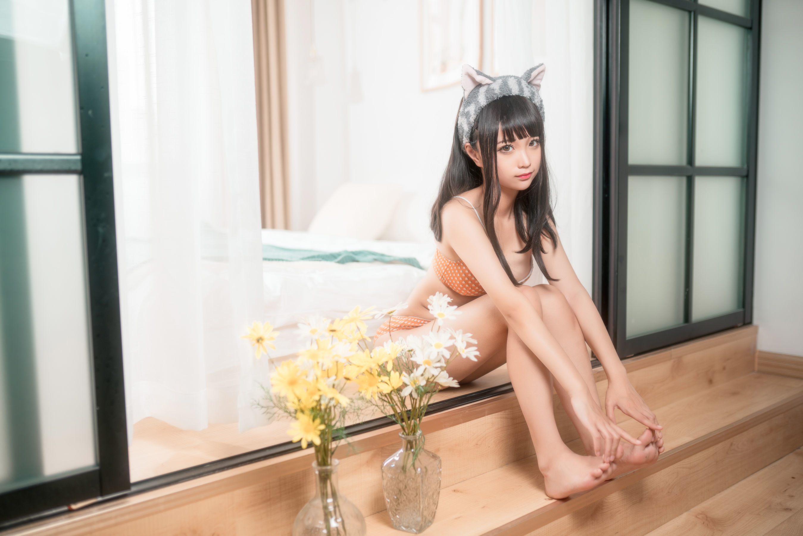 动漫博主蠢沫沫 – 黄内衣 Cosplay-第15张