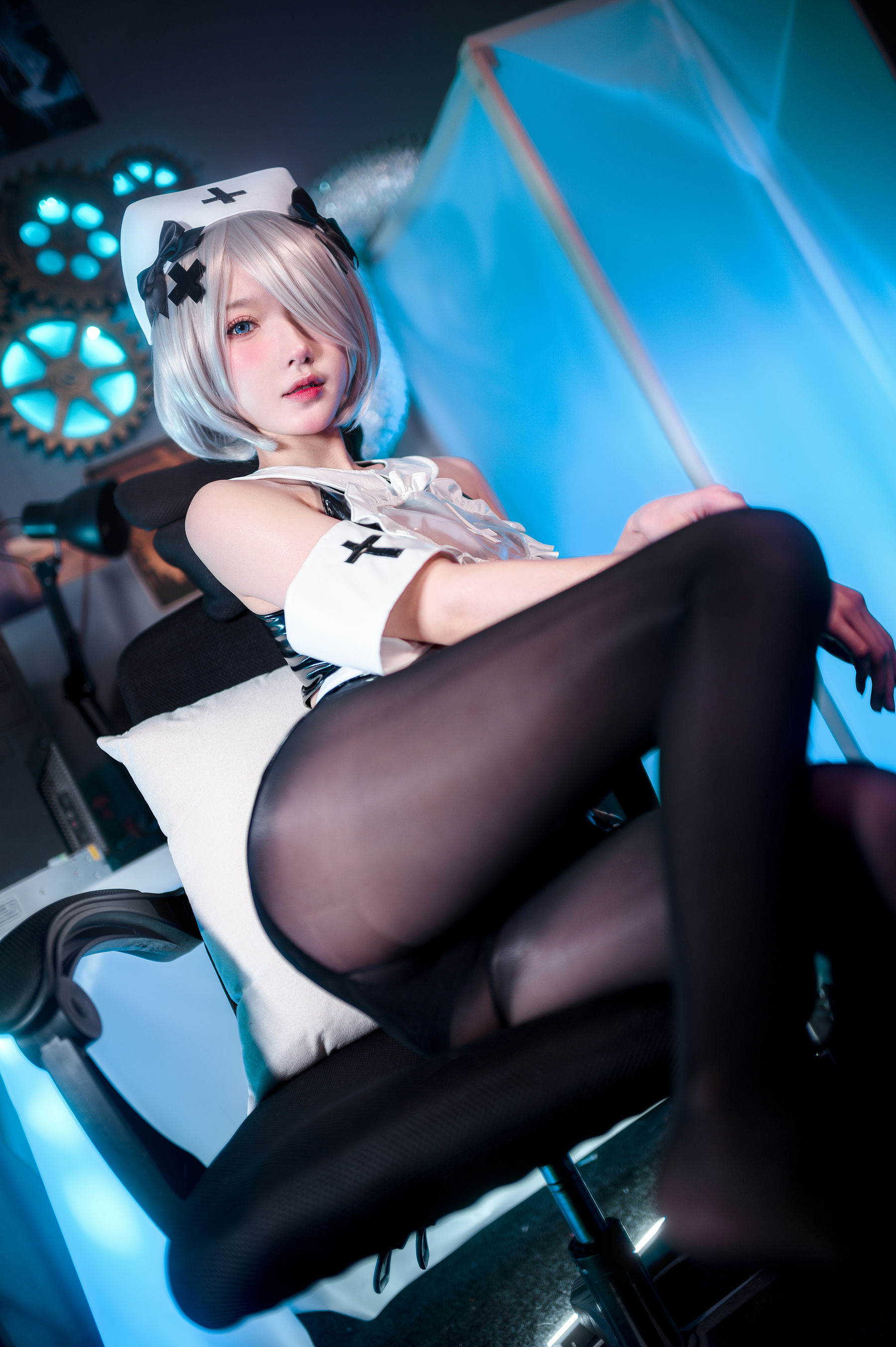 动漫博主阿包也是兔娘 – 阿包护士 Cosplay-第41张