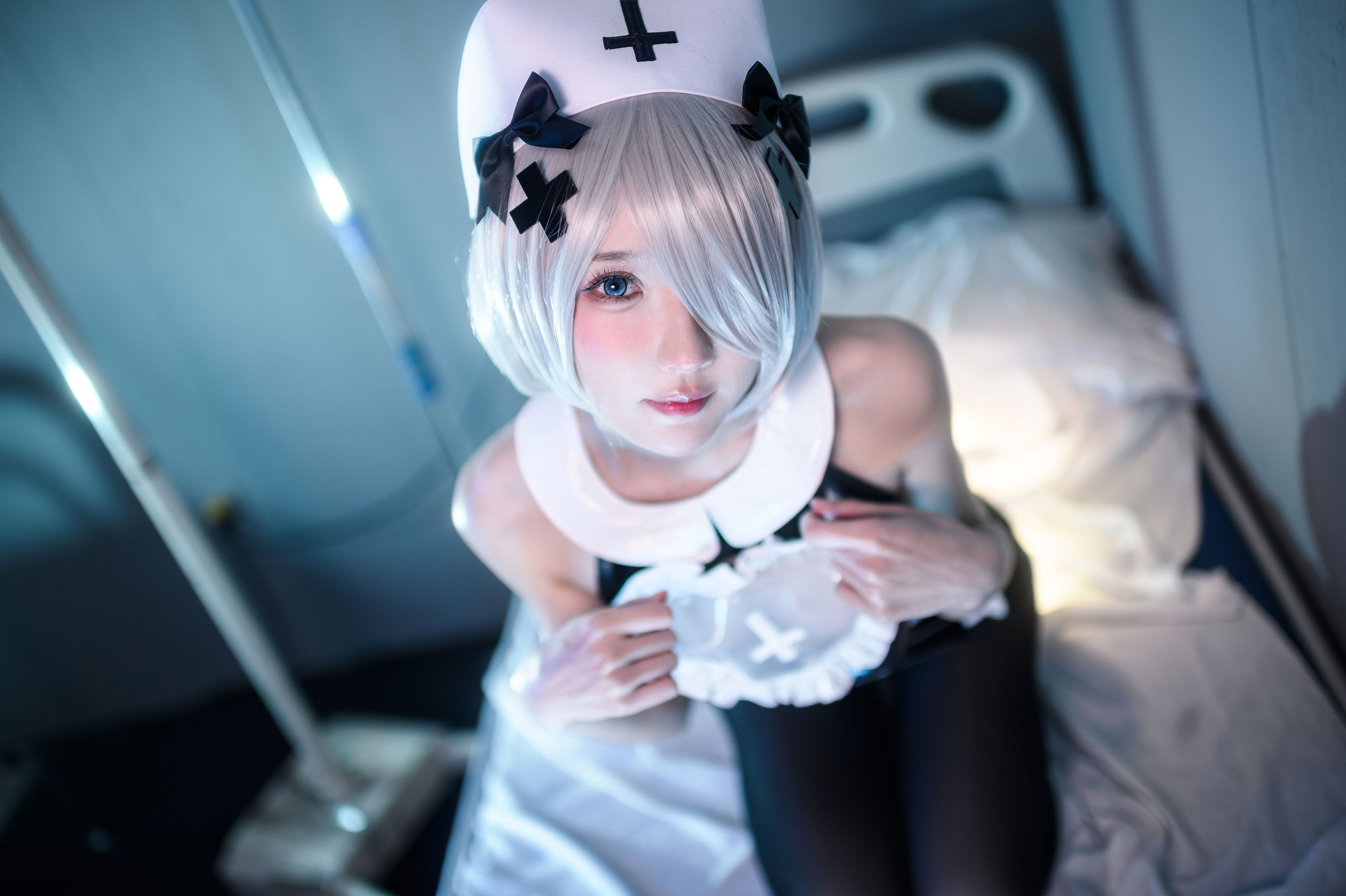 动漫博主阿包也是兔娘 – 阿包护士 Cosplay-第18张