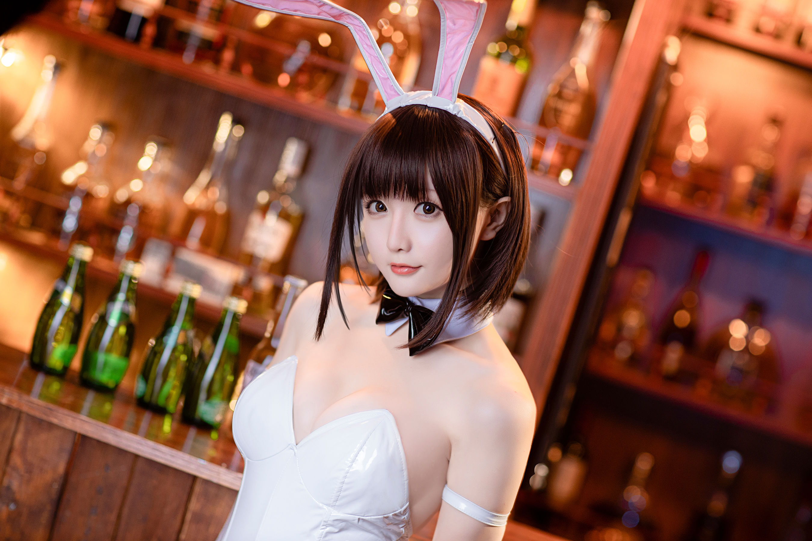 Coser小姐姐星之迟迟 – 加藤惠 兔女郎 Cosplay-第3张