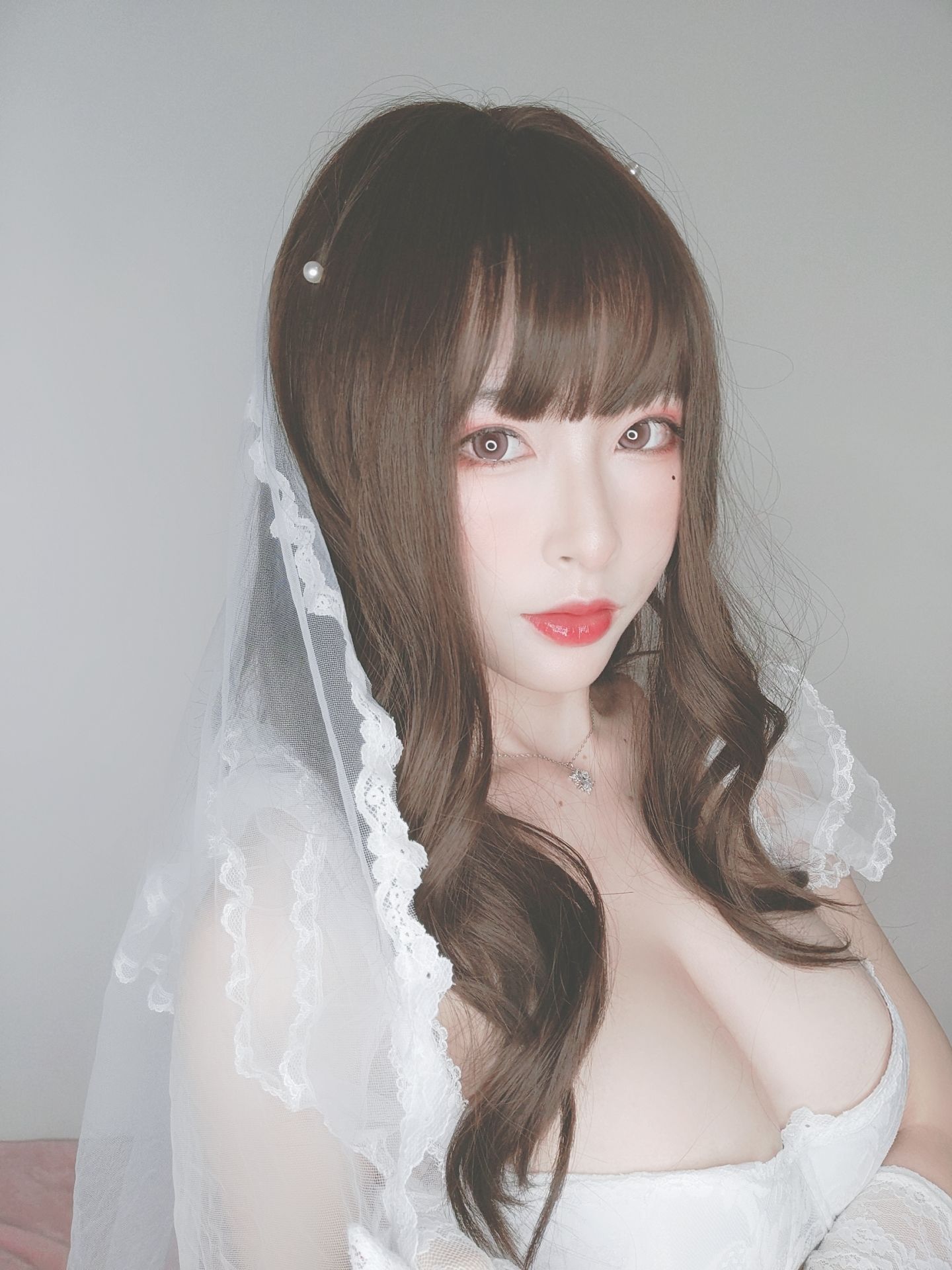 尤物清水由乃 – 花嫁自拍 Cosplay-第1张
