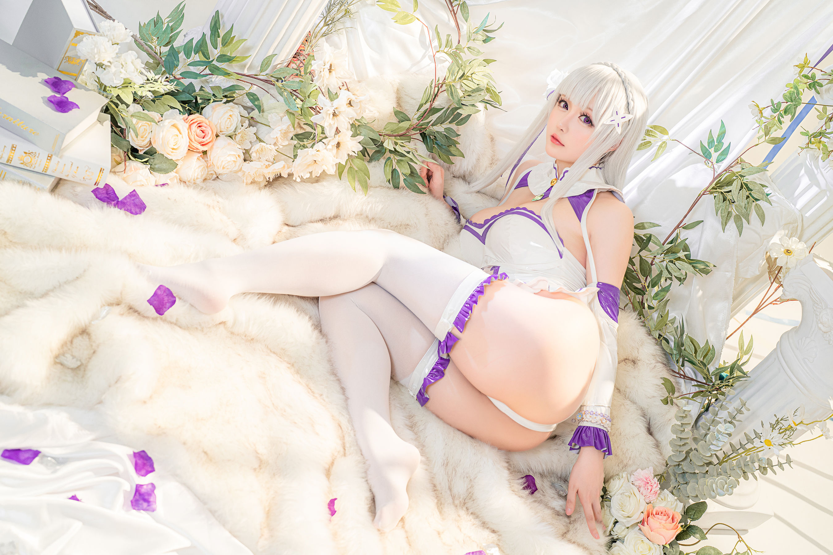 Coser小姐姐星之迟迟 – 爱蜜莉雅 Cosplay-第6张
