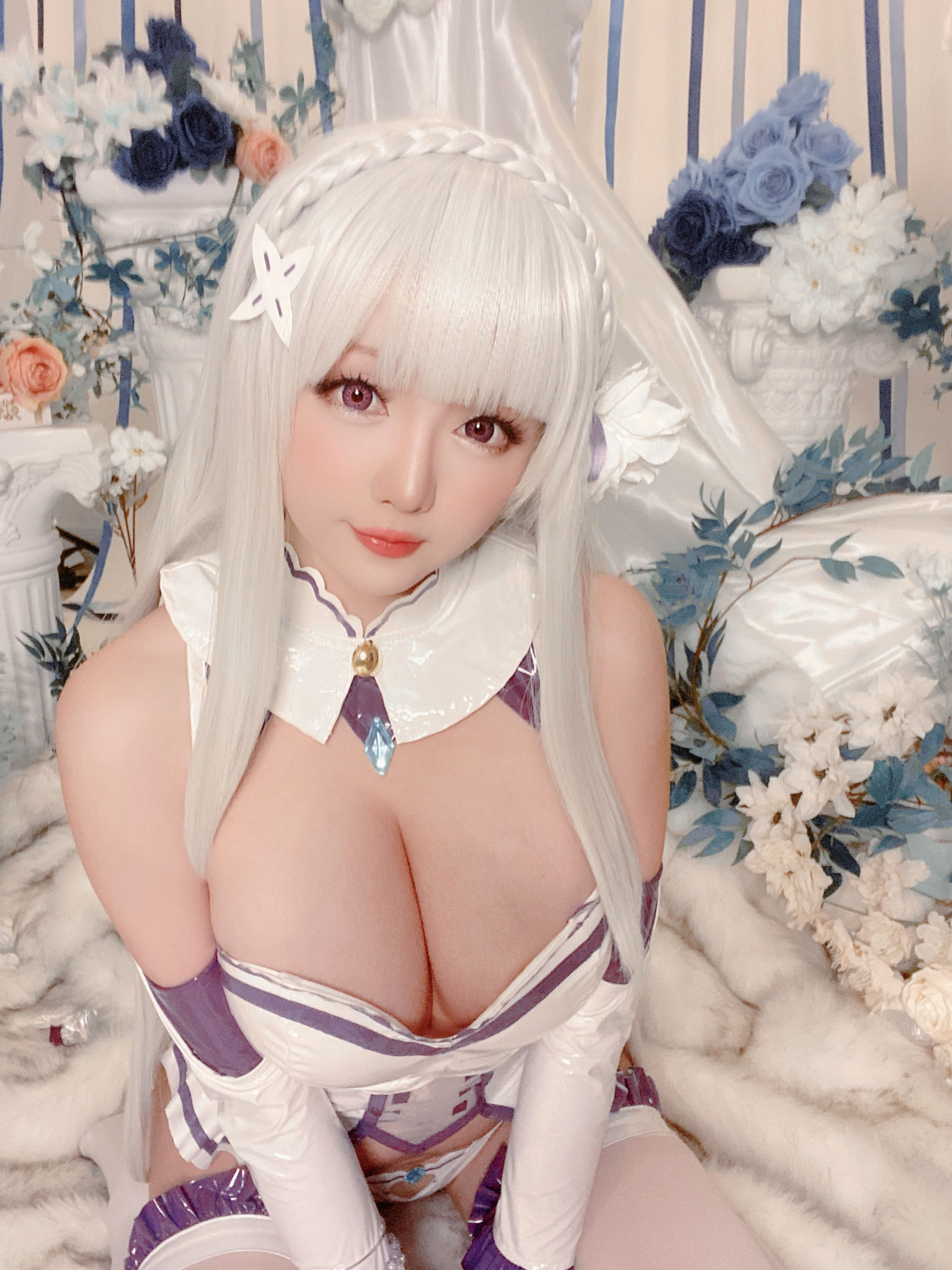 Coser小姐姐星之迟迟 – 爱蜜莉雅 Cosplay-第5张