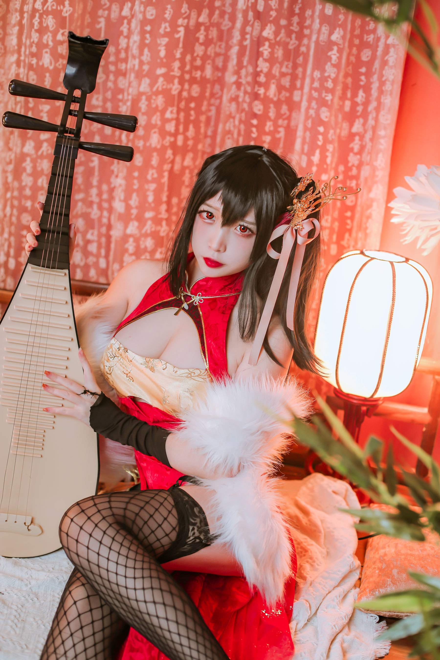 人气Coser二佐Nisa 碧蓝大凤旗袍 Cosplay-第6张