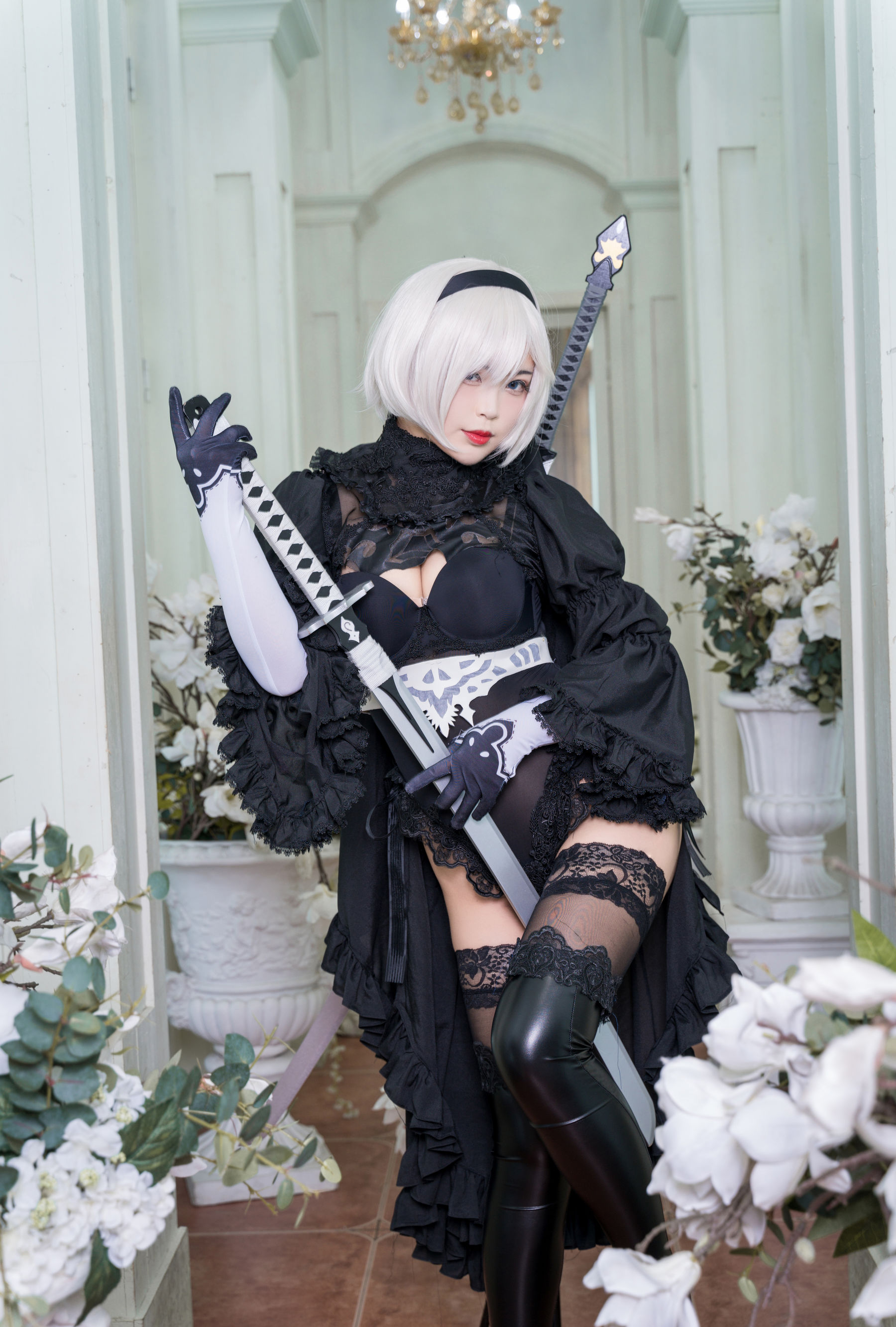 萌系小姐姐-白烨- 2b全套 Cosplay-第129张
