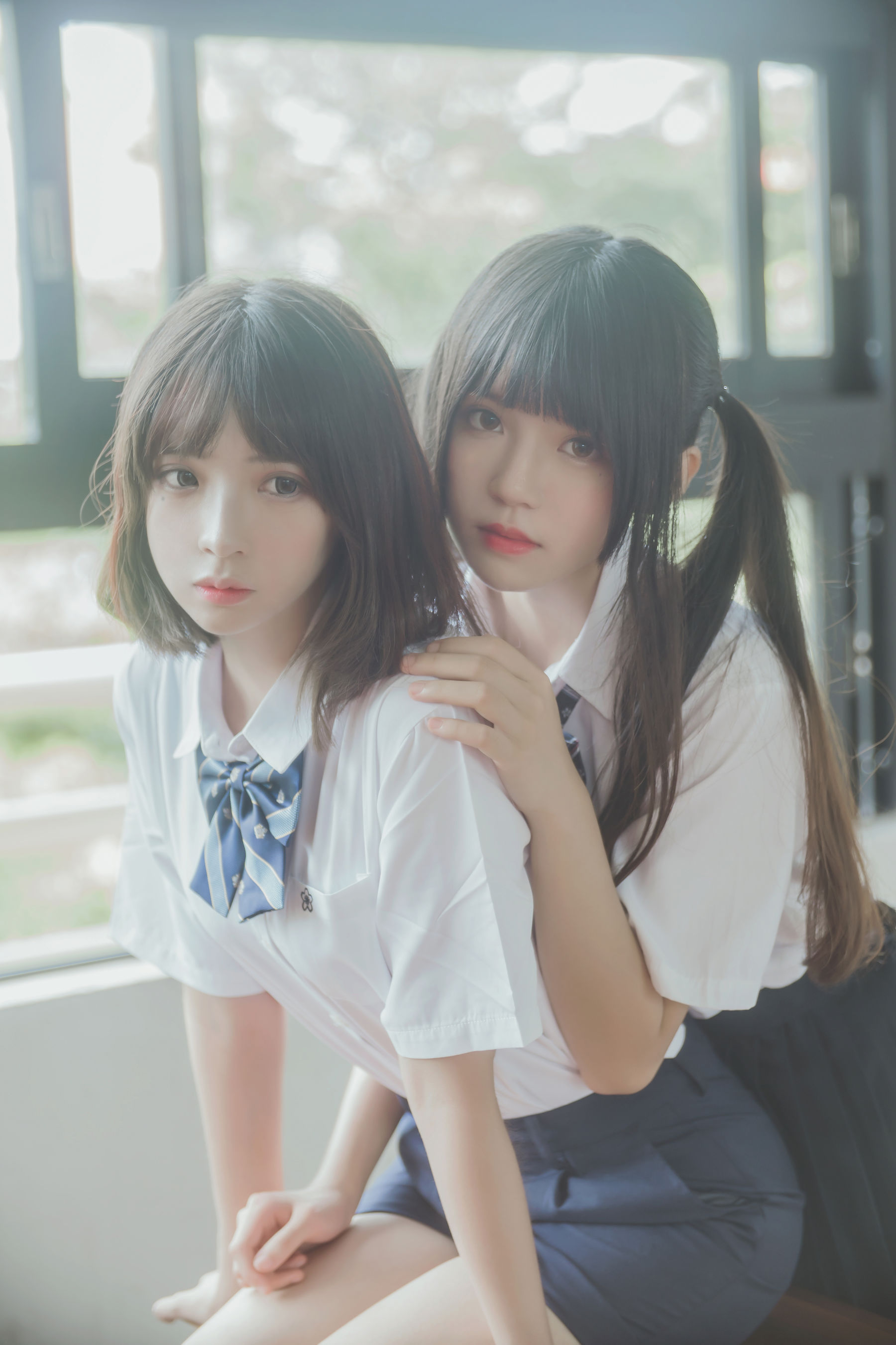 [萝莉COS] 桜桃喵疯猫ss《JK百合》 Cosplay-第2张