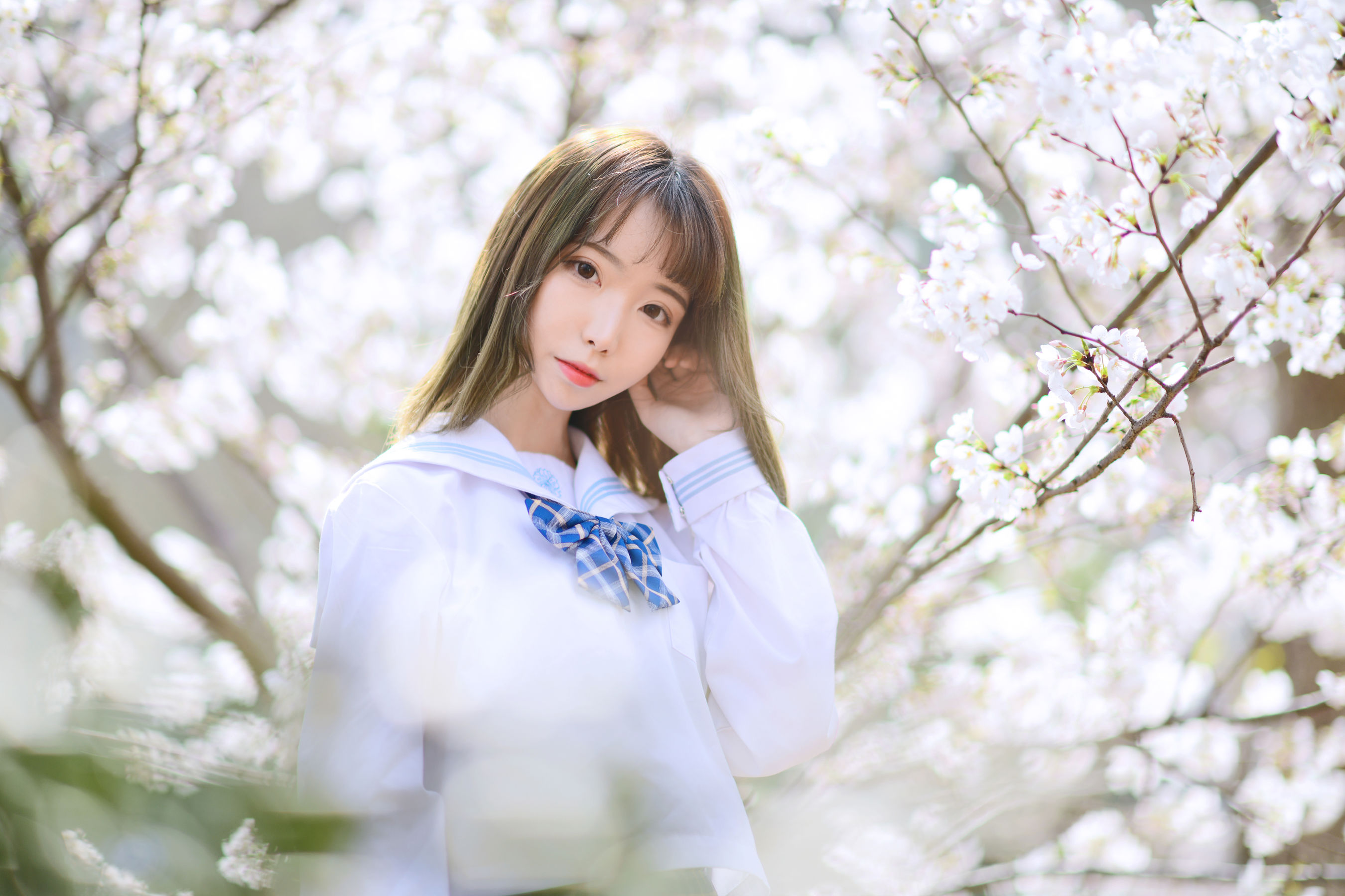 可爱妹子Fushii_海堂 – 樱花树下 Cosplay-第38张