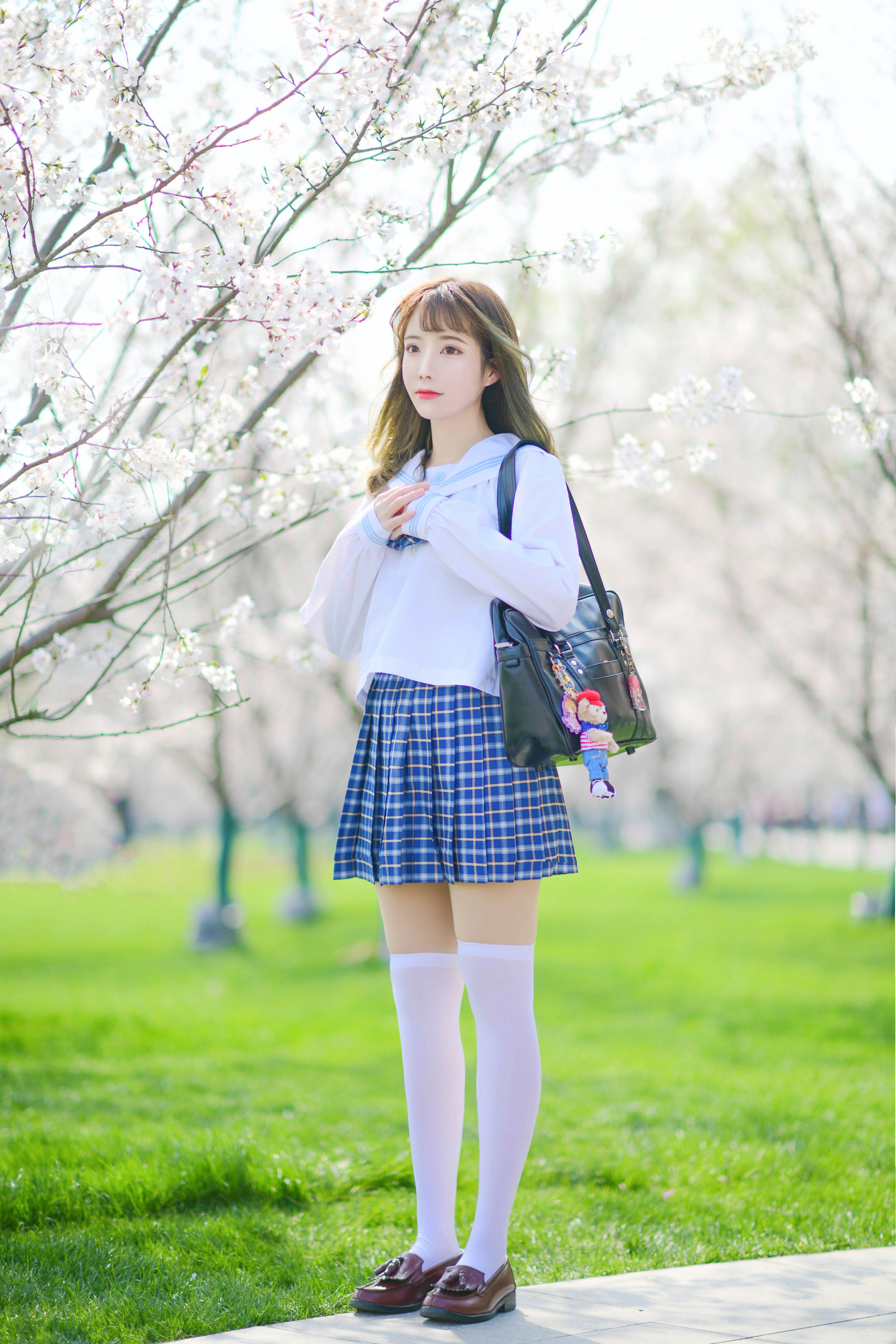 可爱妹子Fushii_海堂 – 樱花树下 Cosplay-第18张
