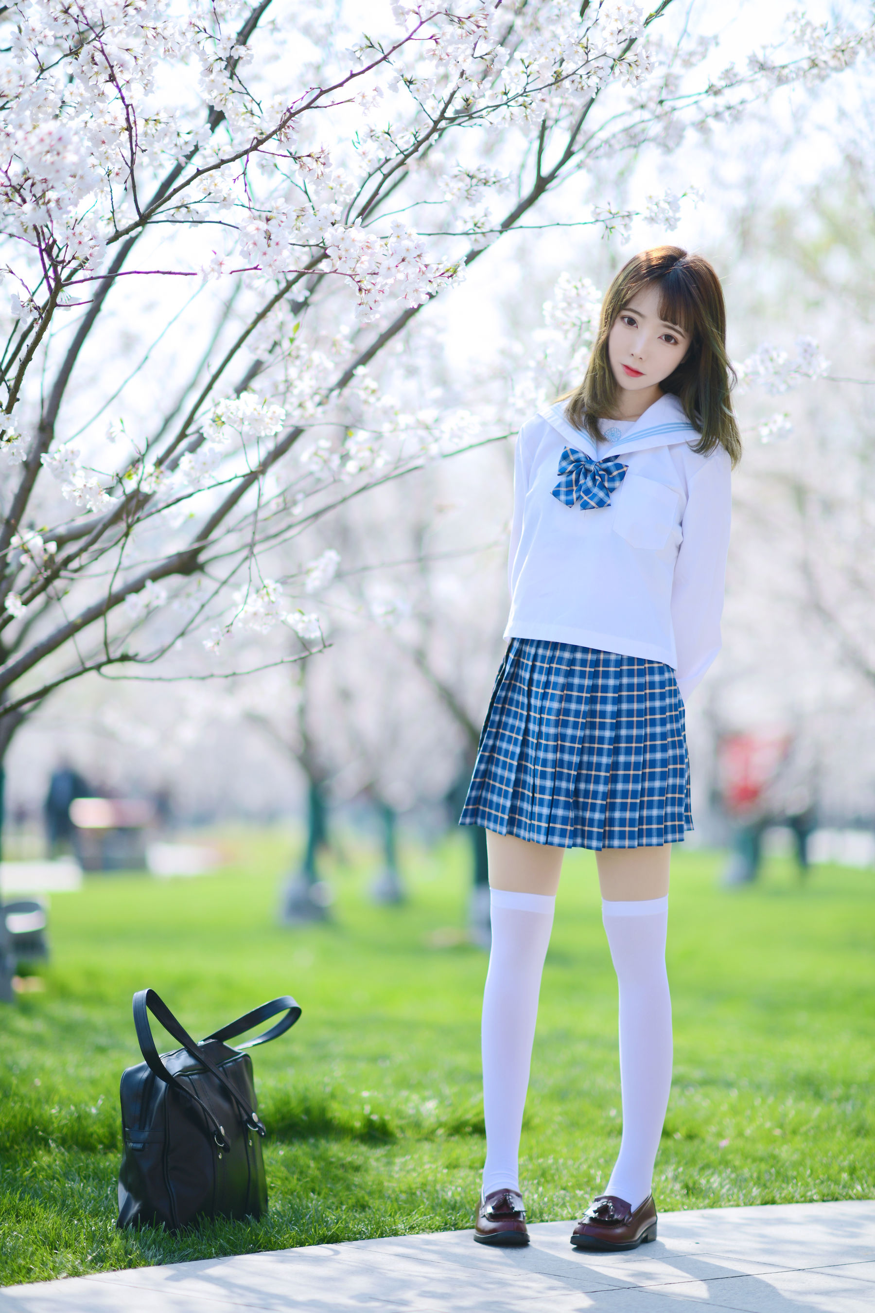 可爱妹子Fushii_海堂 – 樱花树下 Cosplay-第8张