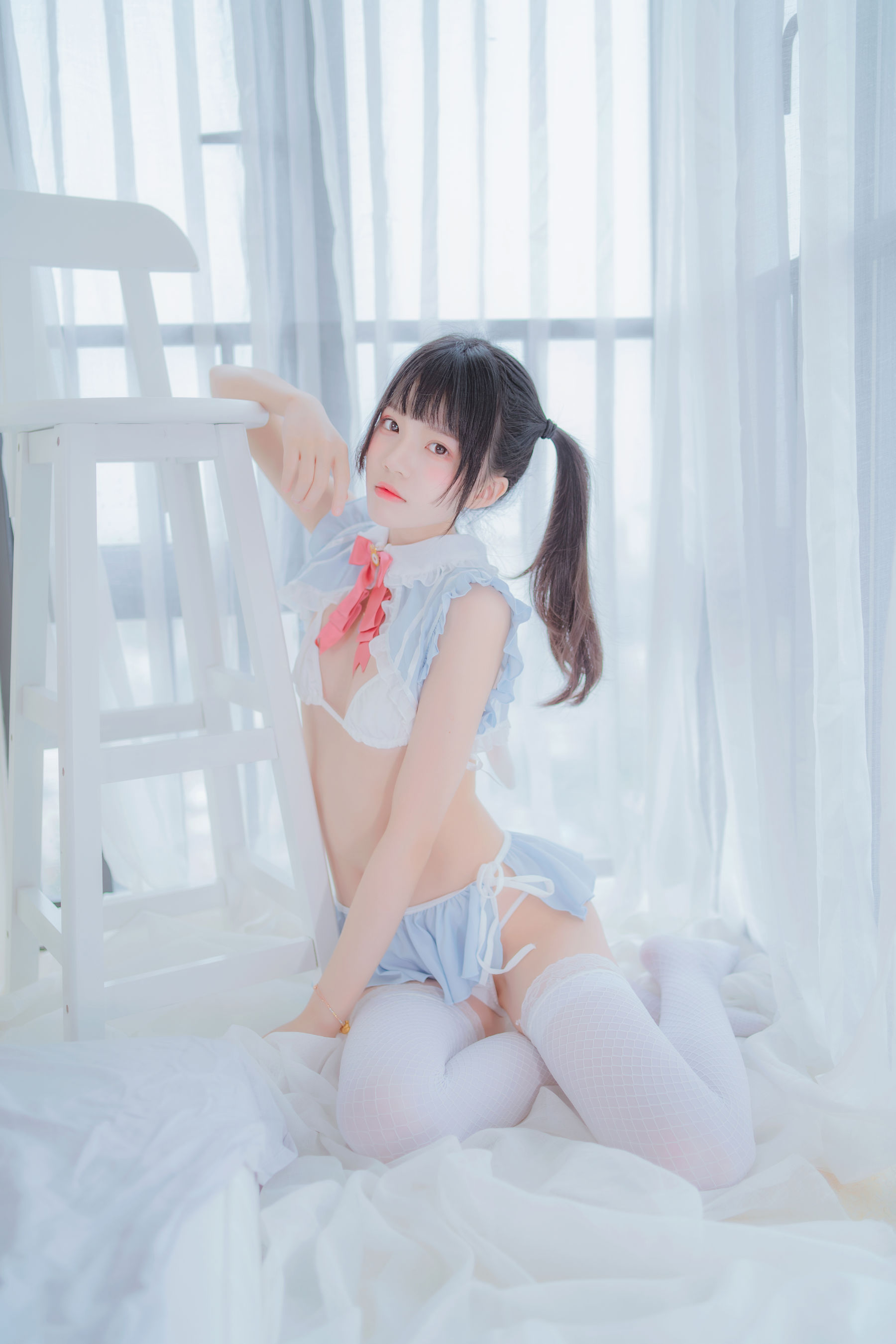 [萝莉COS] 桜桃喵 – 爱丽丝的兔子 Cosplay-第37张