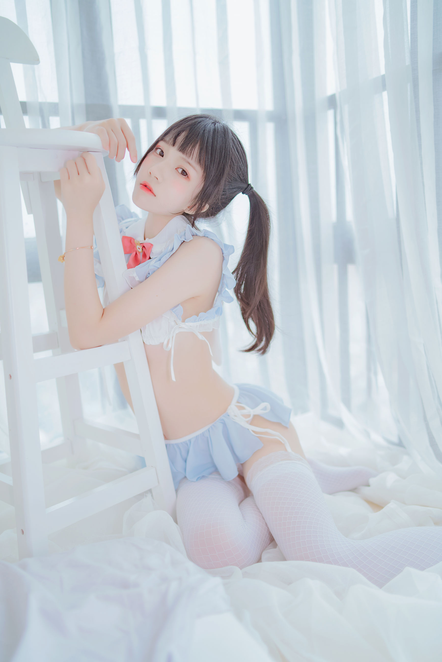 [萝莉COS] 桜桃喵 – 爱丽丝的兔子 Cosplay-第41张