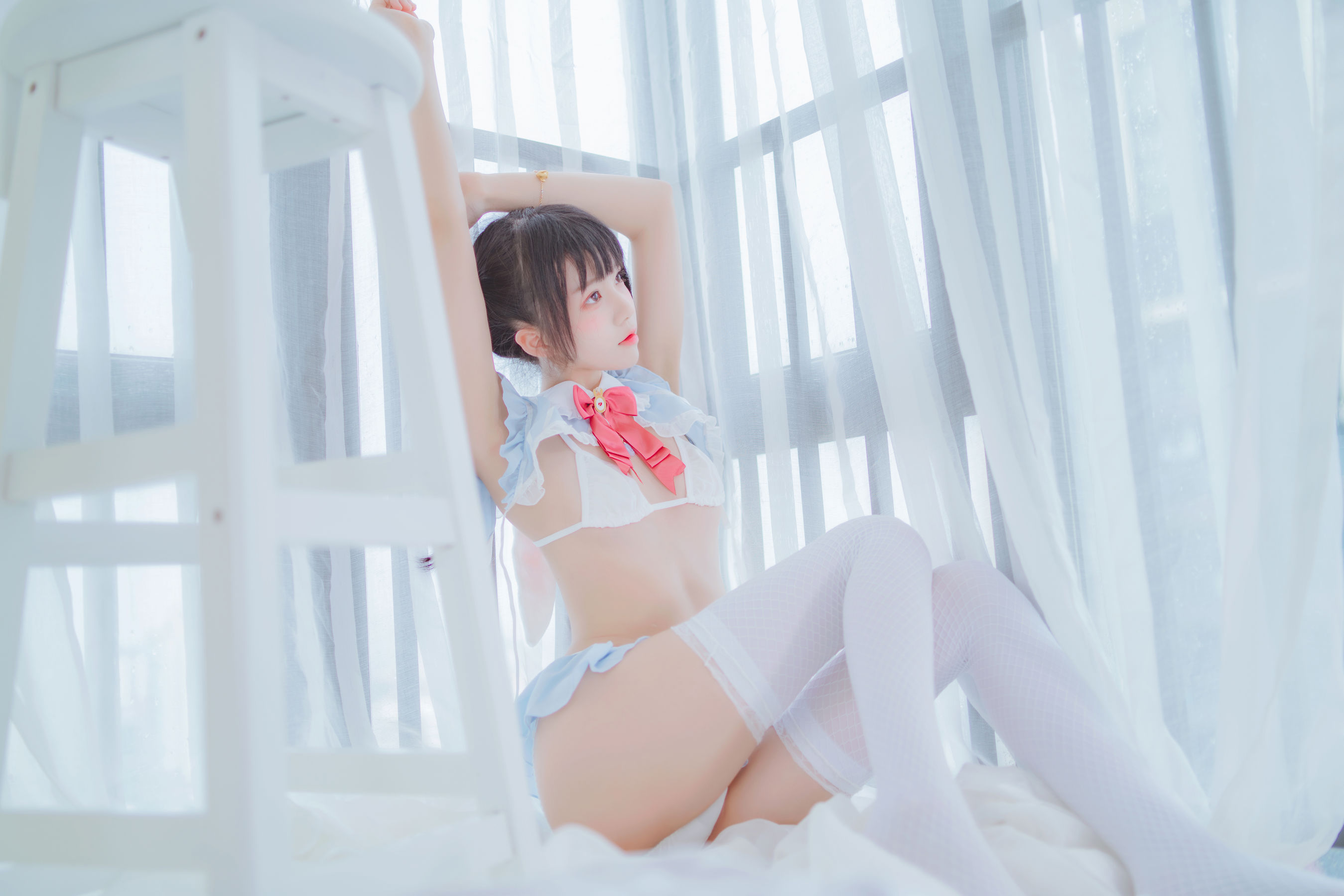 [萝莉COS] 桜桃喵 – 爱丽丝的兔子 Cosplay-第38张