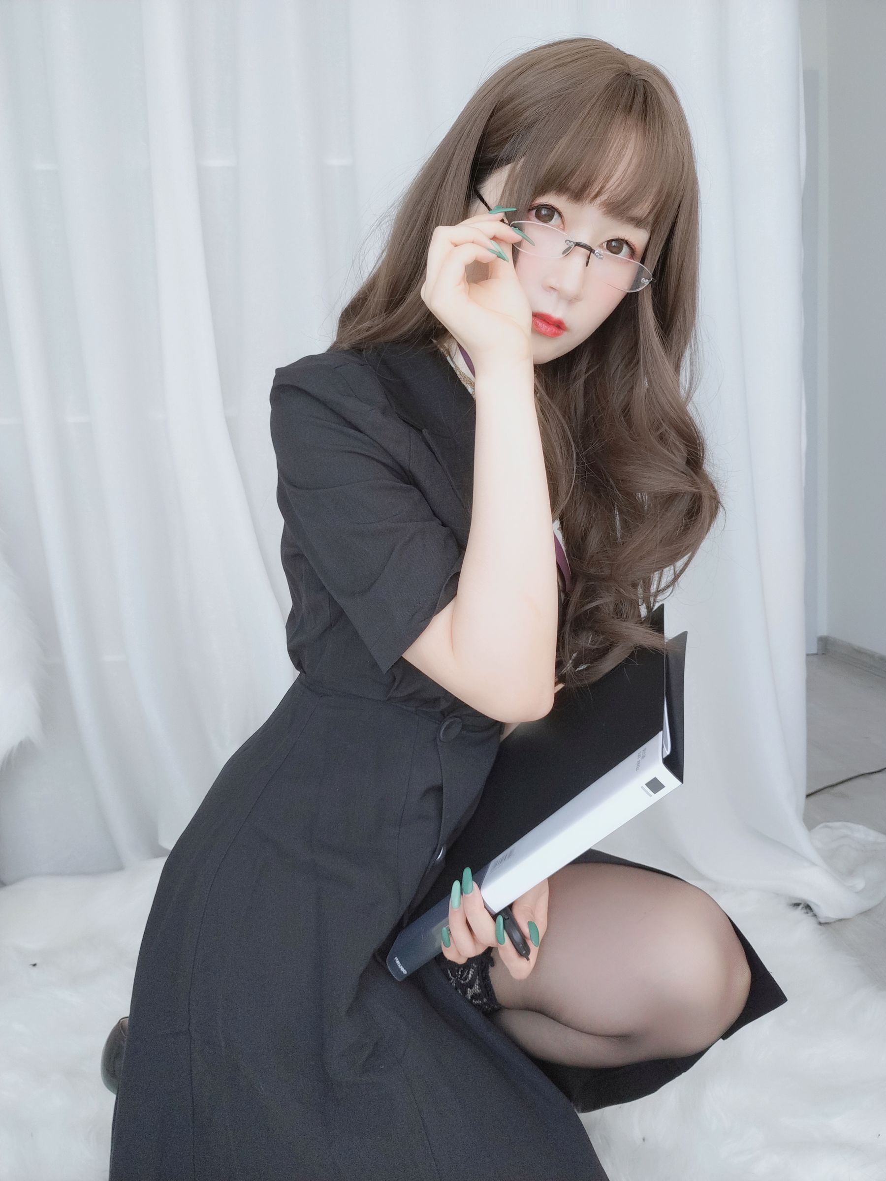 Coser小姐姐白银 – OL下的内衣 Cosplay-第6张