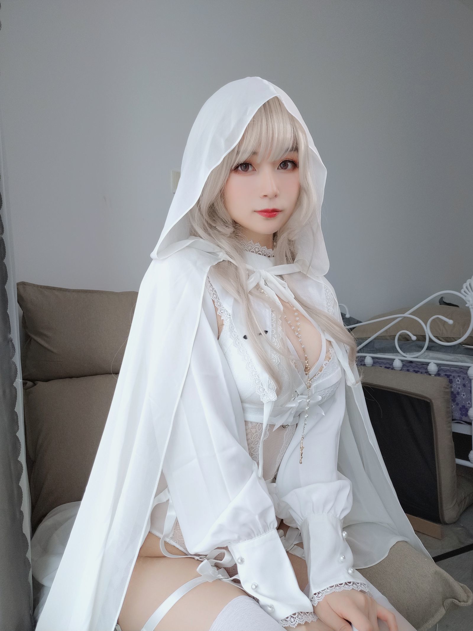[萝莉COS] 白银 – 纯白圣女 Cosplay-第44张