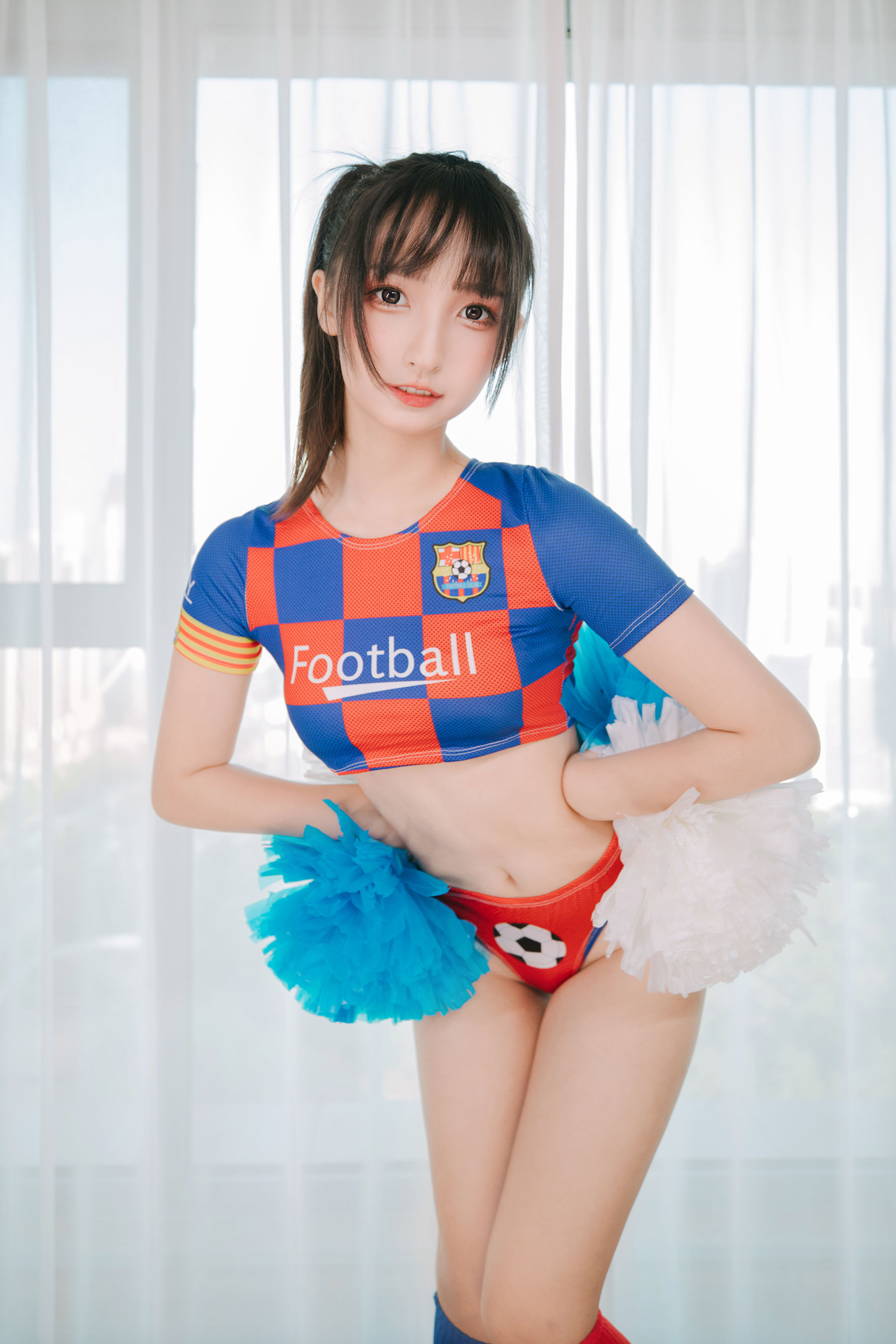 萝莉神楽板真冬 之 拉拉队少女 Cosplay-第109张