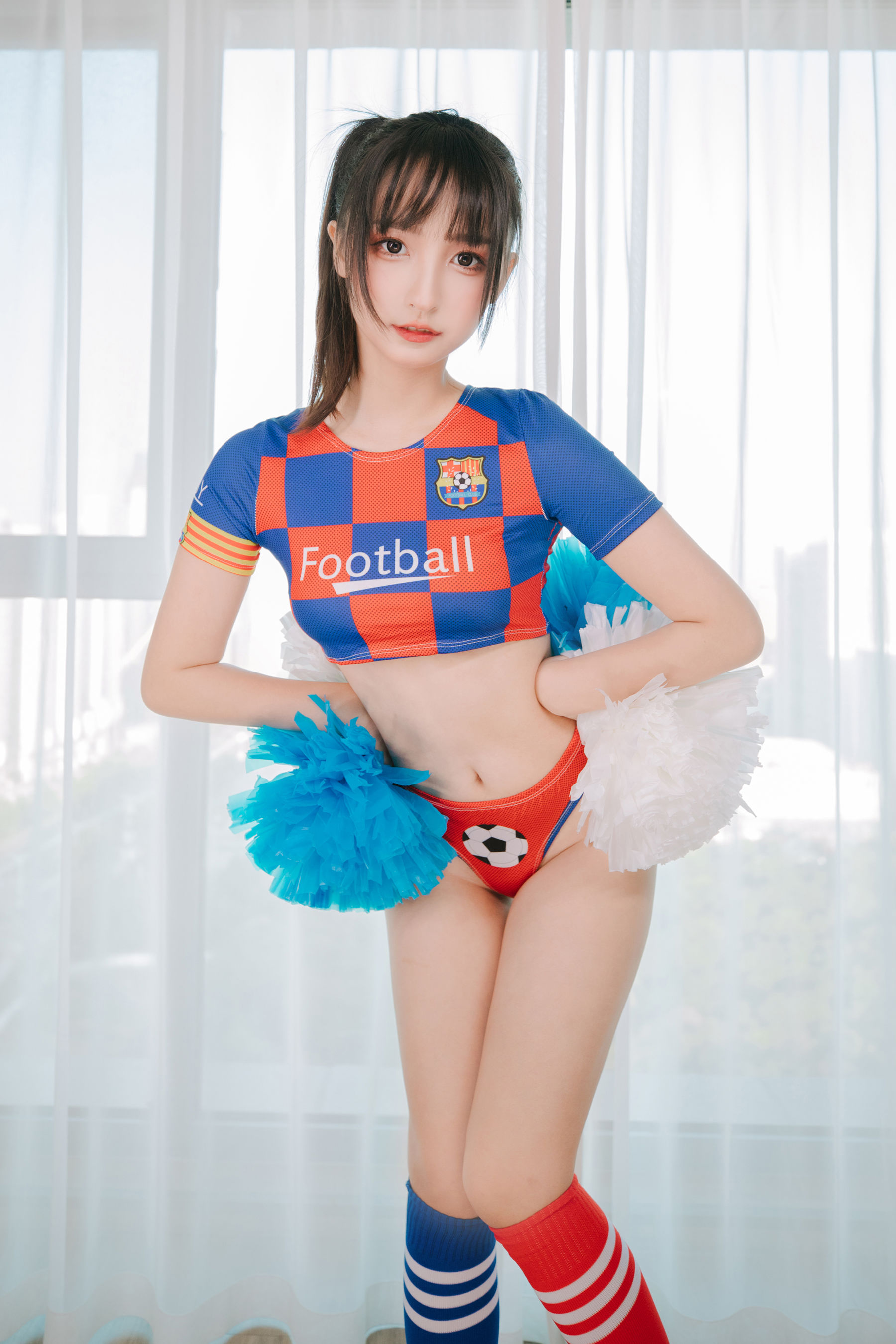 萝莉神楽板真冬 之 拉拉队少女 Cosplay-第113张