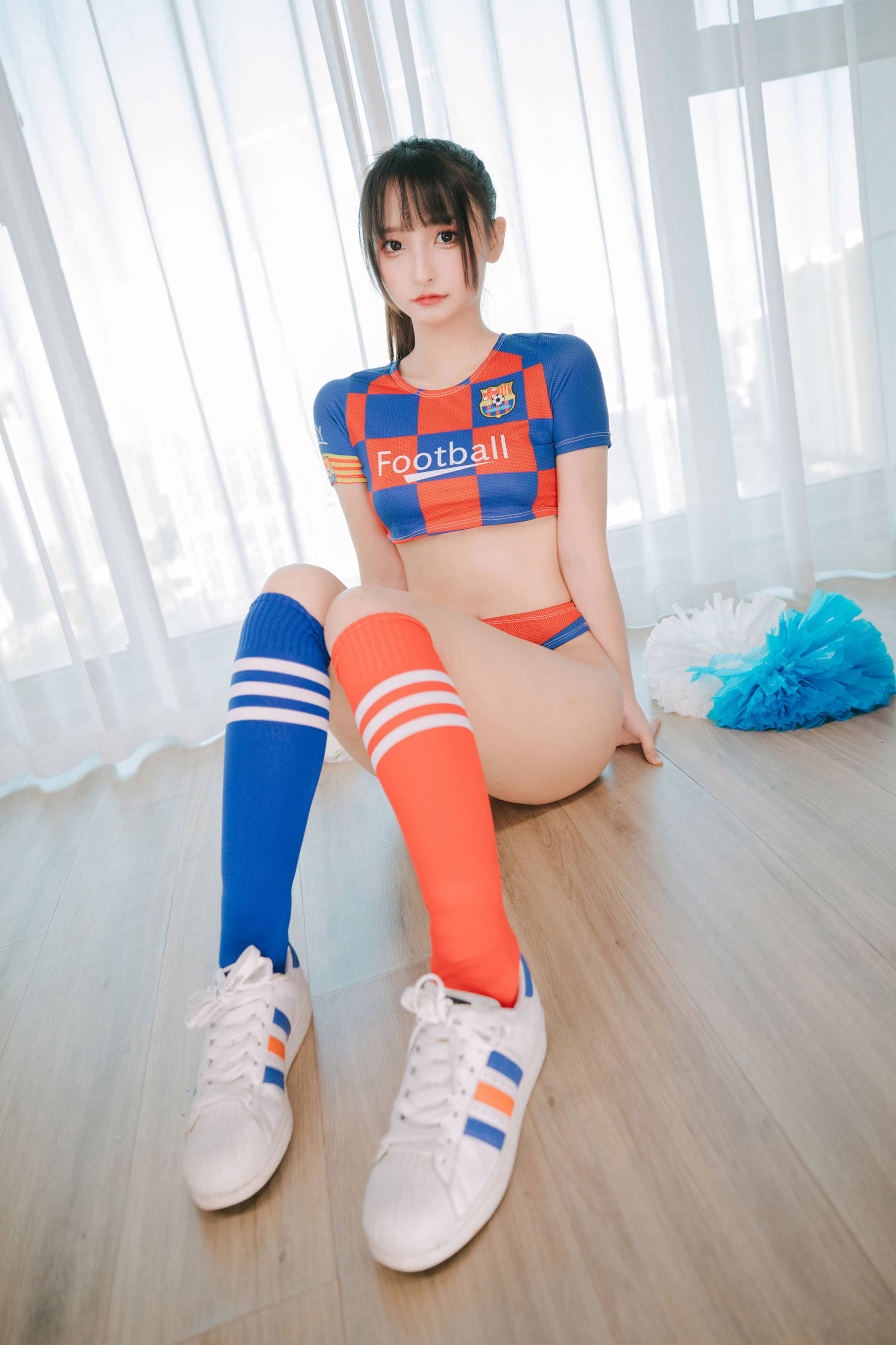 萝莉神楽板真冬 之 拉拉队少女 Cosplay-第94张