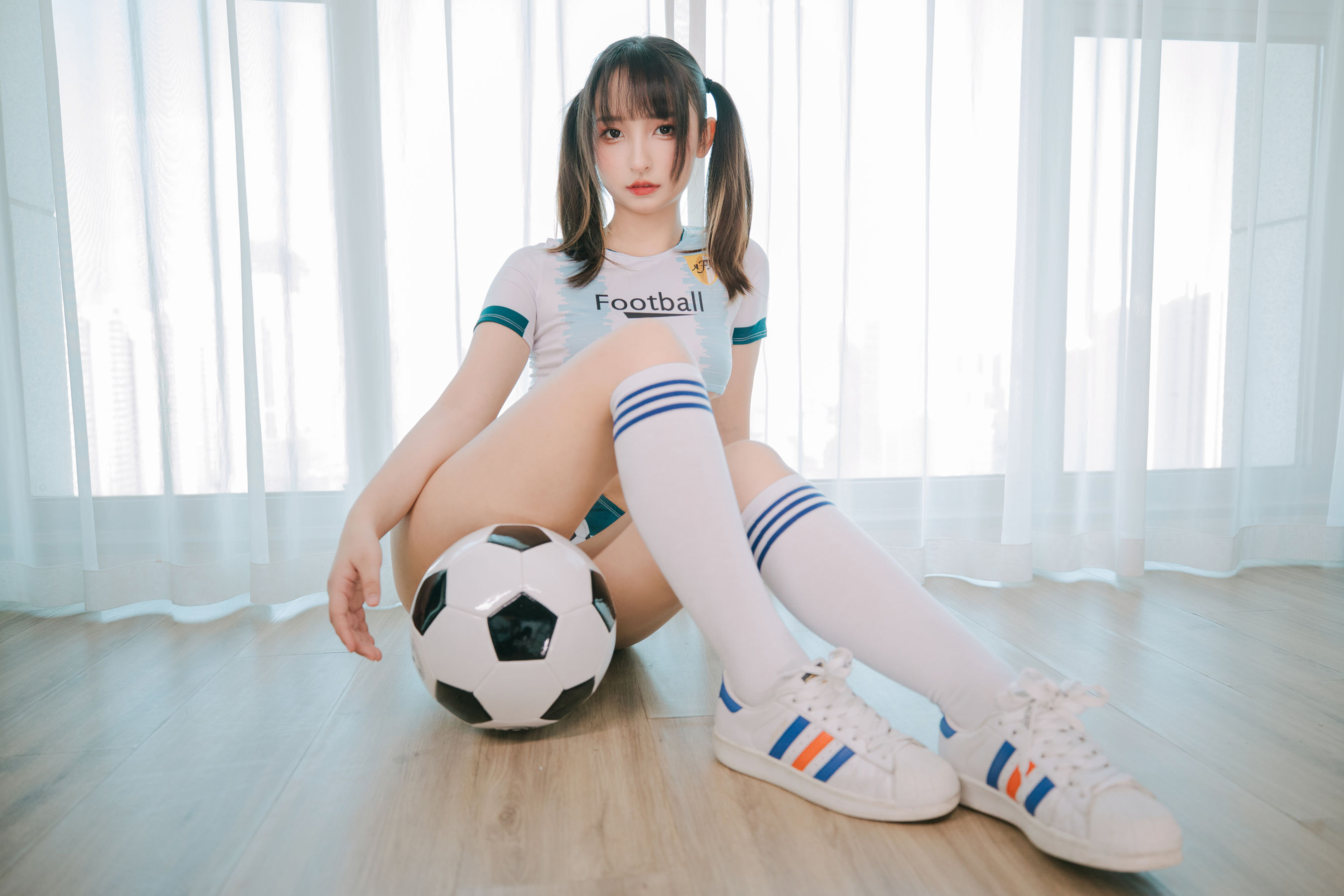 萝莉神楽板真冬 之 拉拉队少女 Cosplay-第96张