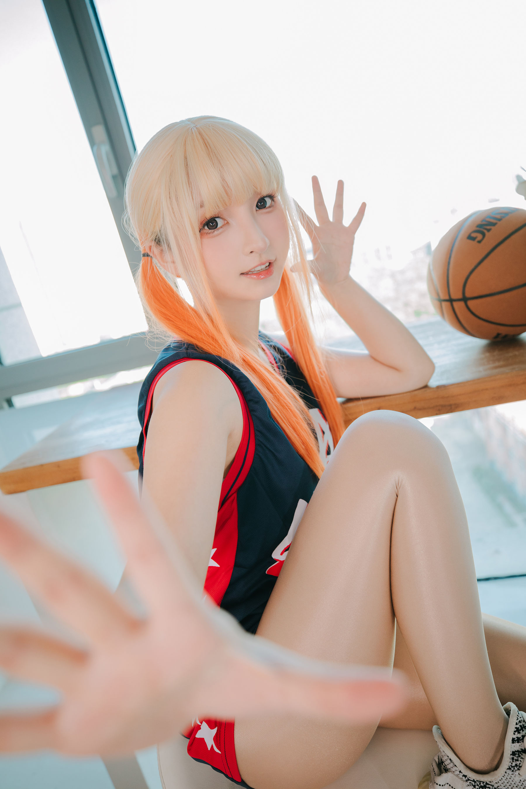 萝莉神楽板真冬 之 拉拉队少女 Cosplay-第44张