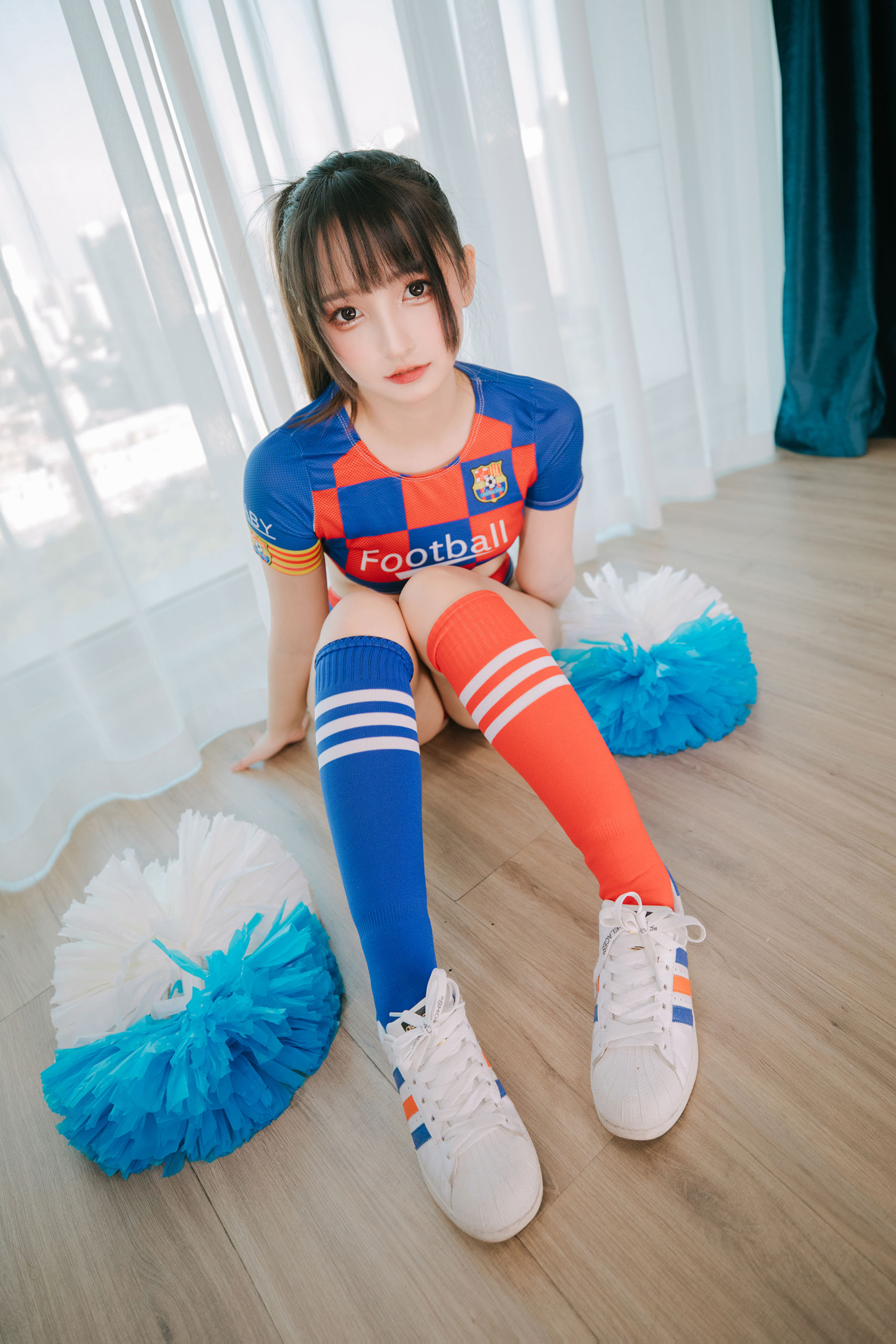 萝莉神楽板真冬 之 拉拉队少女 Cosplay-第88张