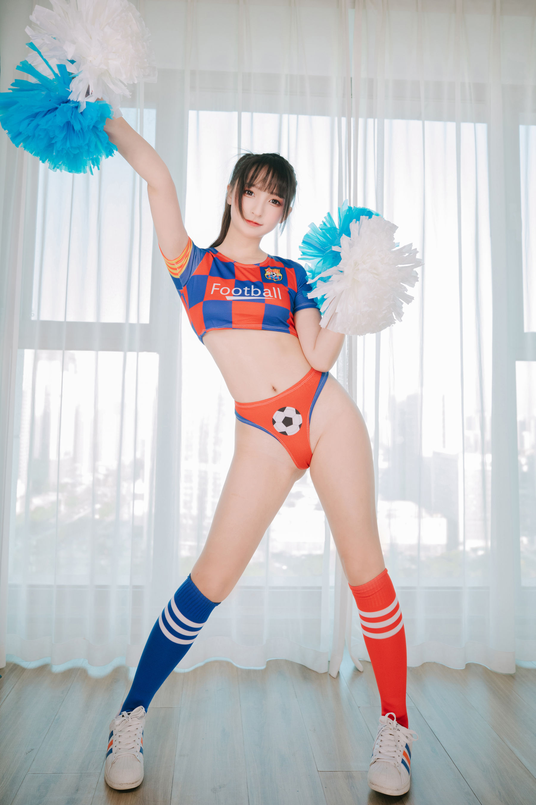 萝莉神楽板真冬 之 拉拉队少女 Cosplay-第118张