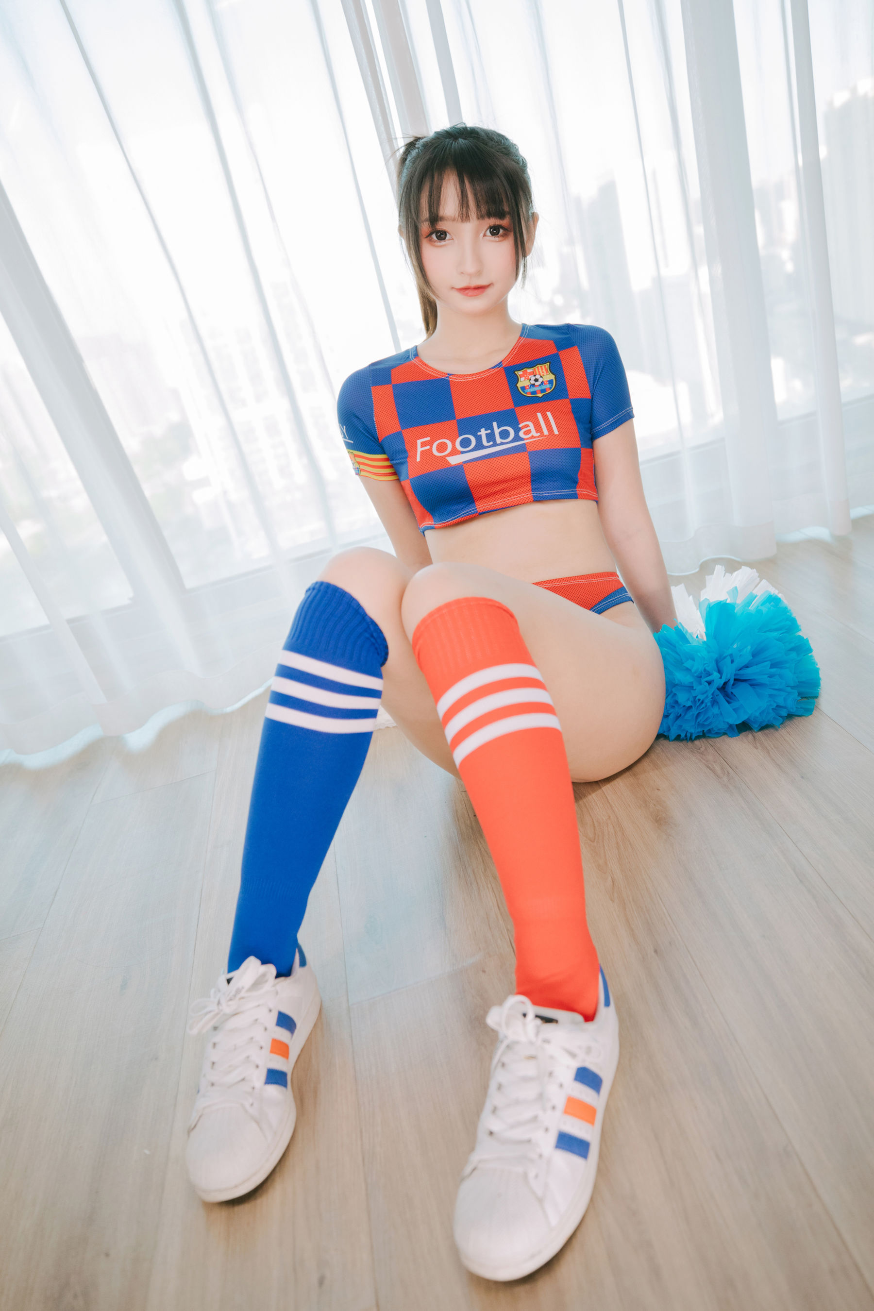 萝莉神楽板真冬 之 拉拉队少女 Cosplay-第98张