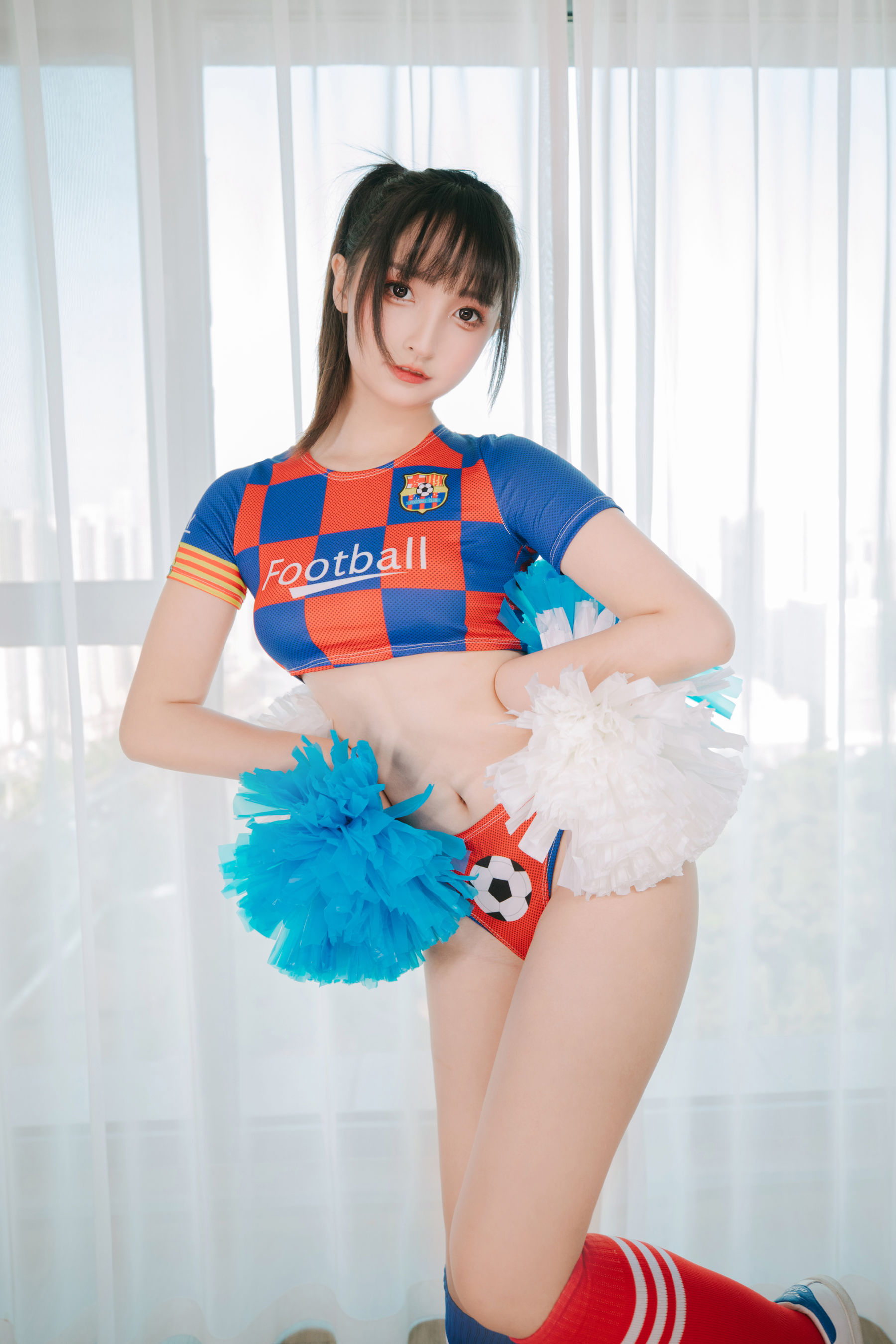 萝莉神楽板真冬 之 拉拉队少女 Cosplay-第108张