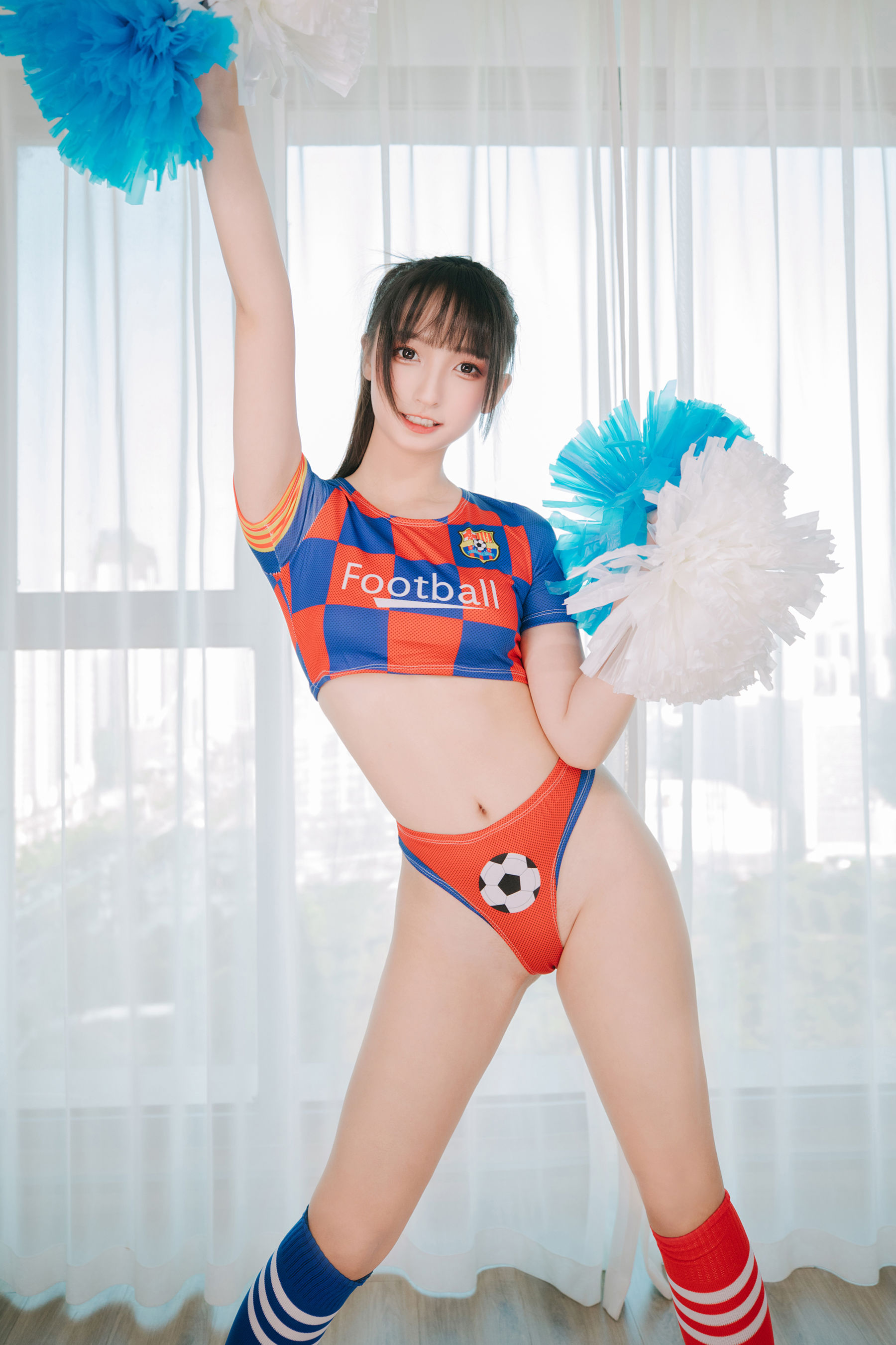萝莉神楽板真冬 之 拉拉队少女 Cosplay-第119张