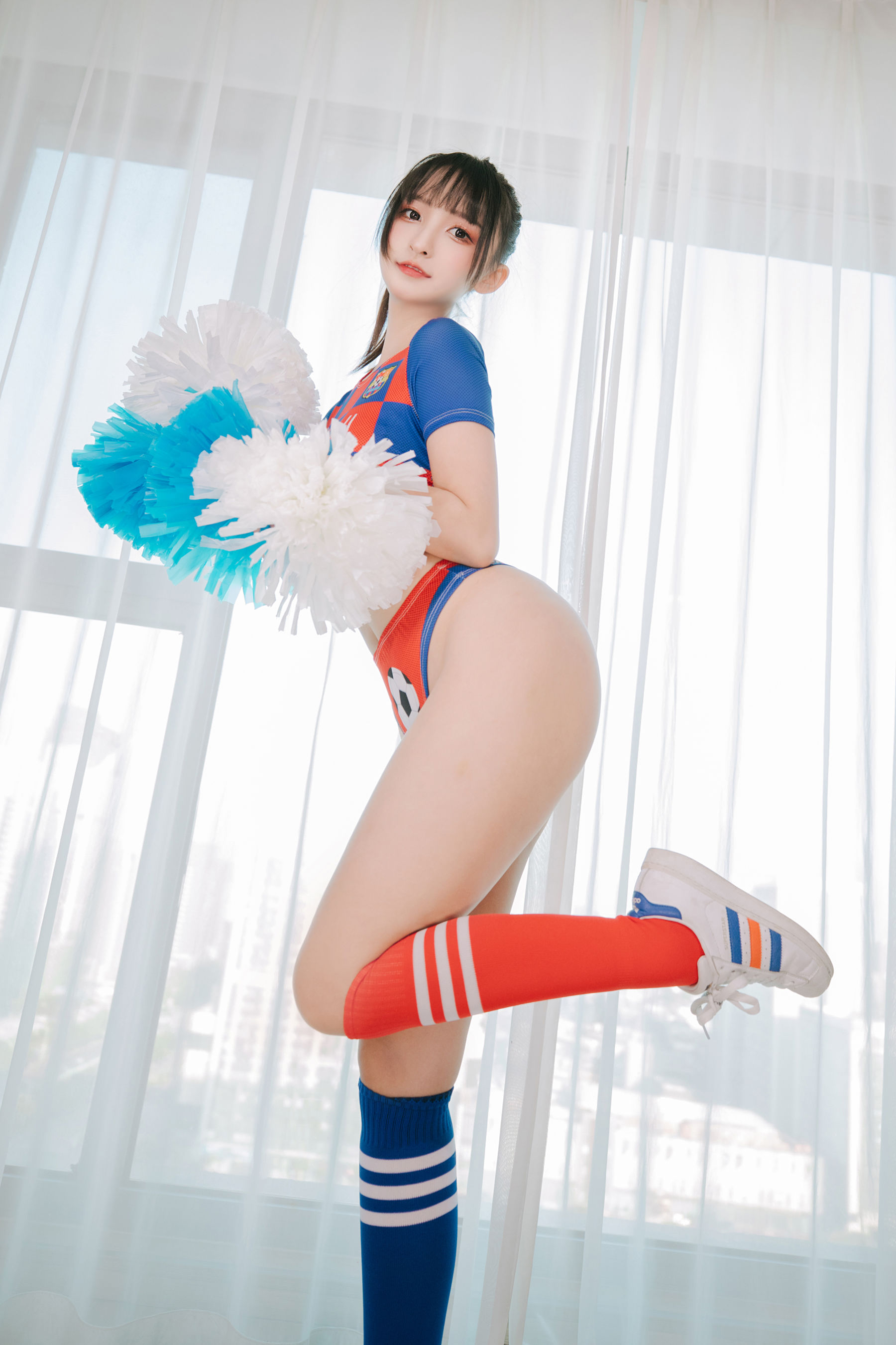 萝莉神楽板真冬 之 拉拉队少女 Cosplay-第114张