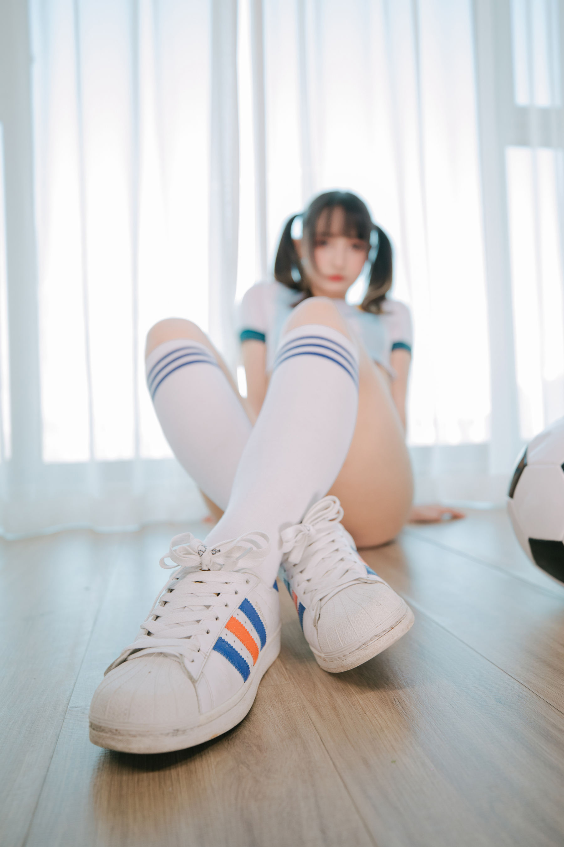 萝莉神楽板真冬 之 拉拉队少女 Cosplay-第90张