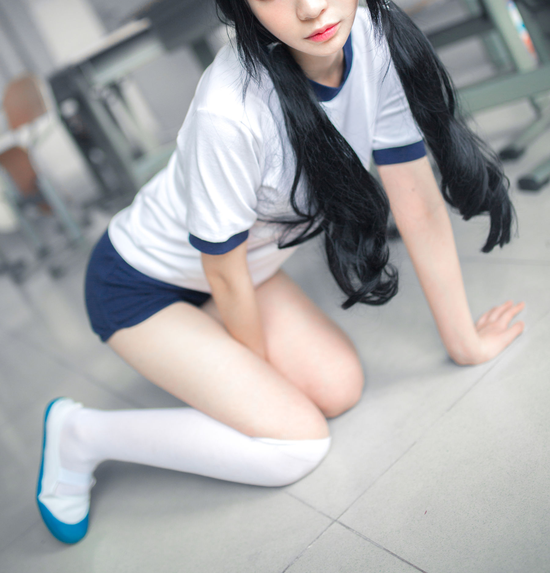 疯猫ss《体操服白丝》 Cosplay-第36张