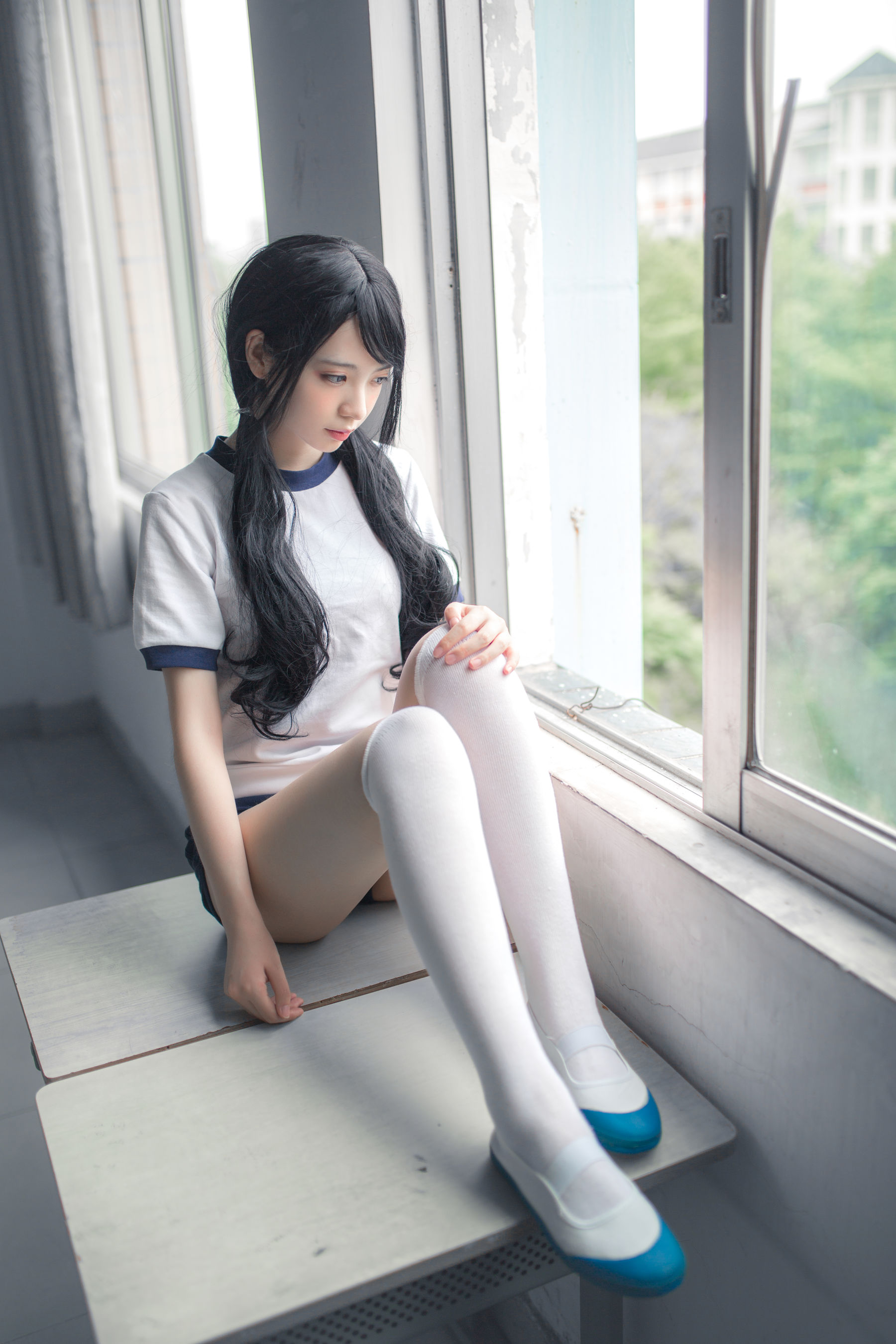 疯猫ss《体操服白丝》 Cosplay-第3张