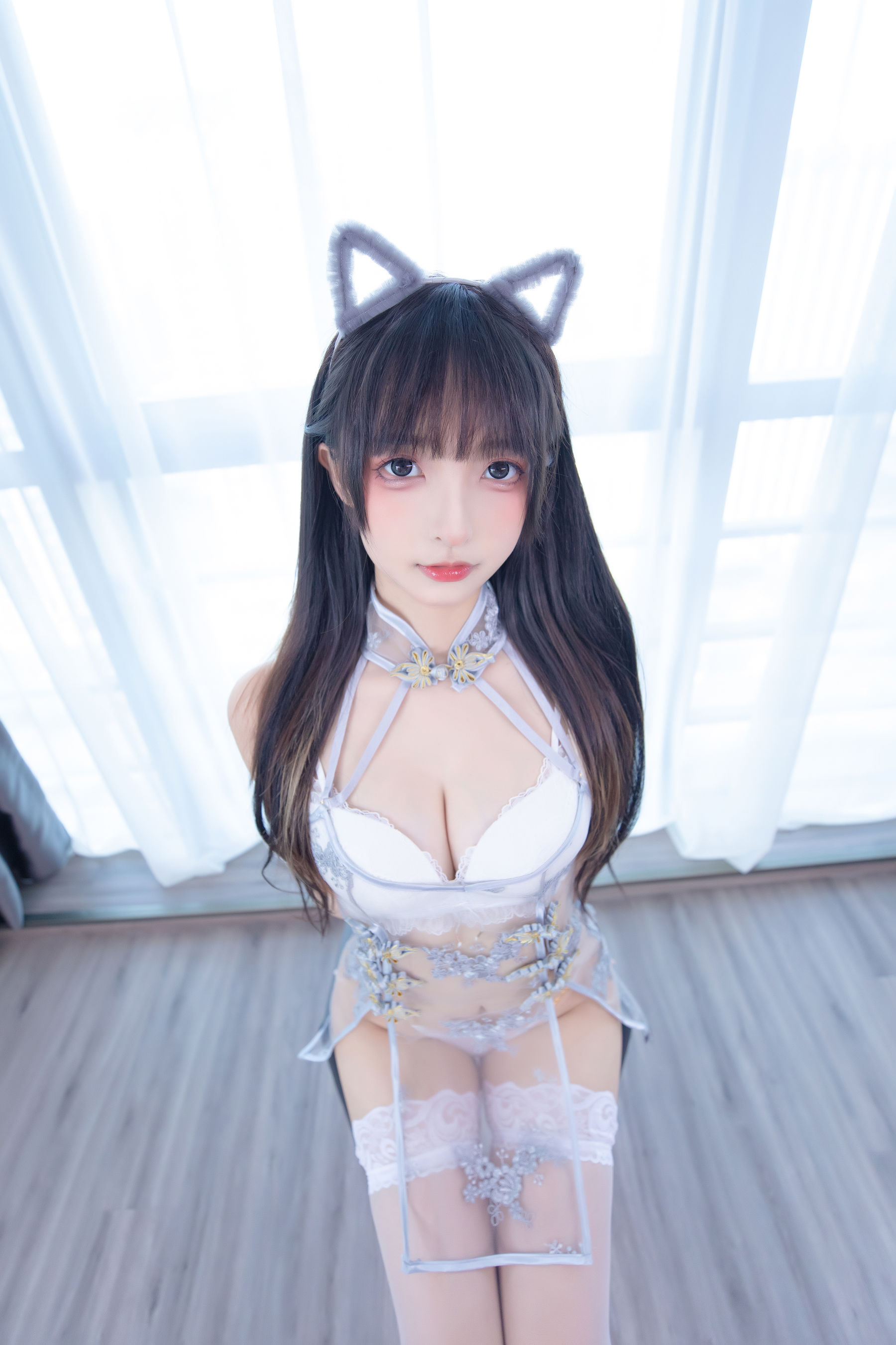 萝莉神楽板真冬 之羞涩喵喵 Cosplay-第2张